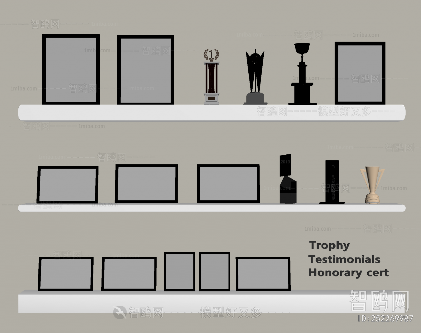 Modern Flag/badge/trophy/certificate