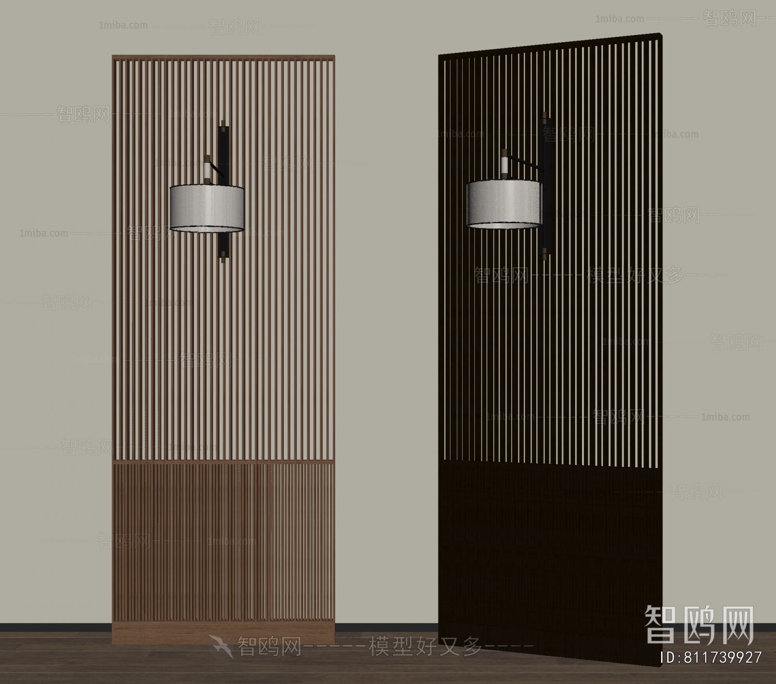 New Chinese Style Wooden Screen Partition