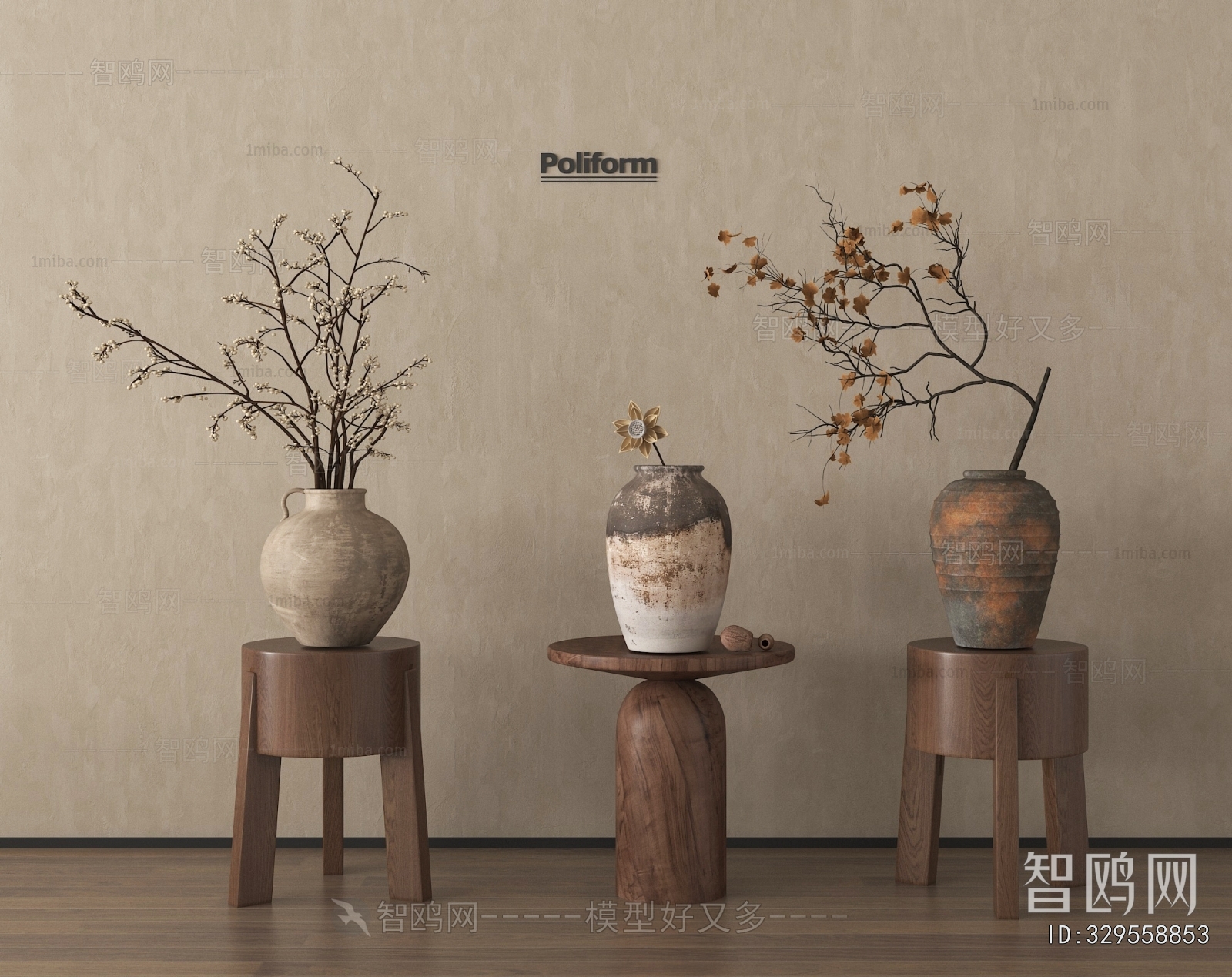 Wabi-sabi Style Dried Branch