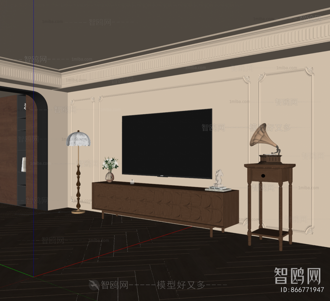 French Style TV Wall