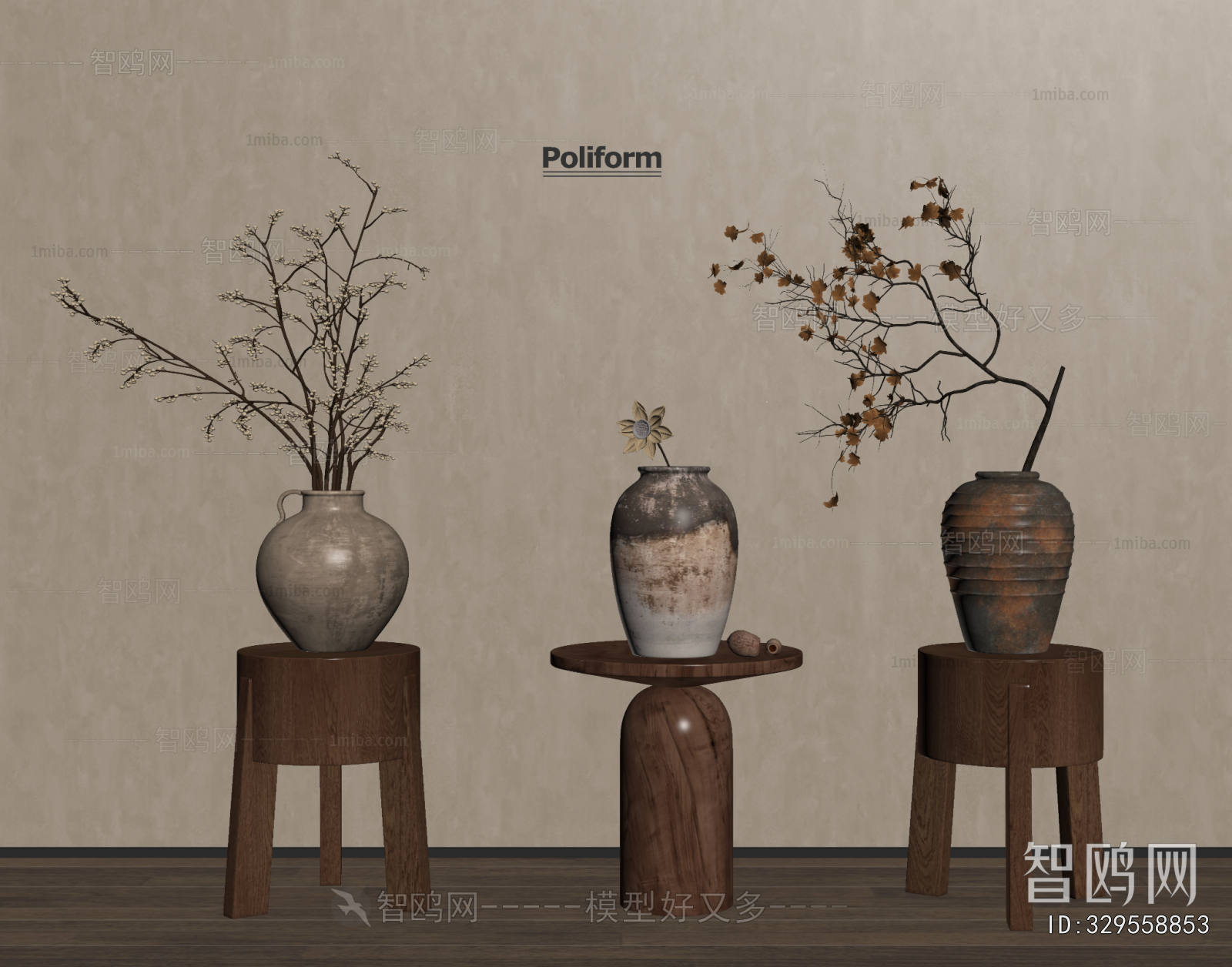 Wabi-sabi Style Dried Branch