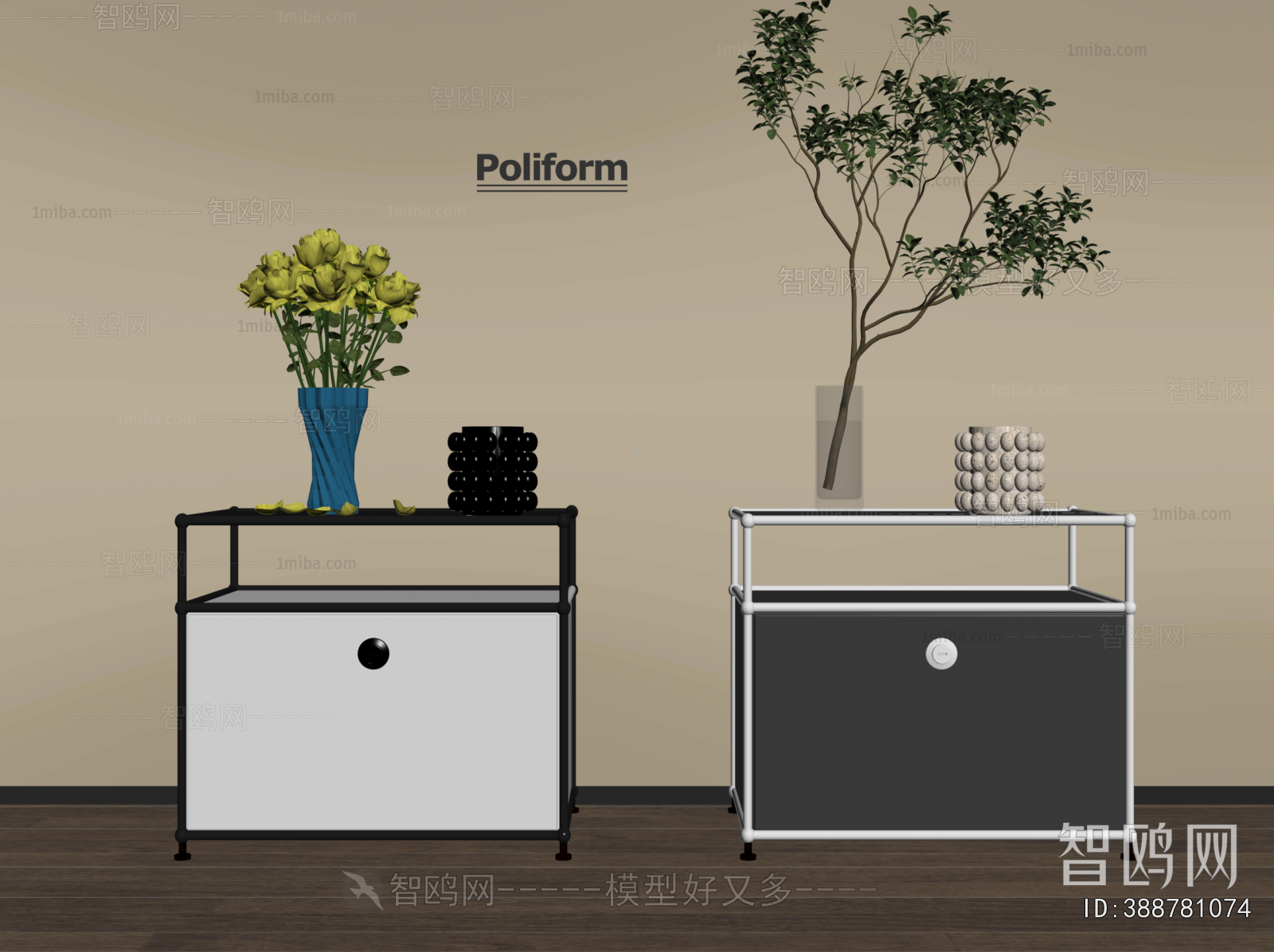 Modern Bedside Cupboard