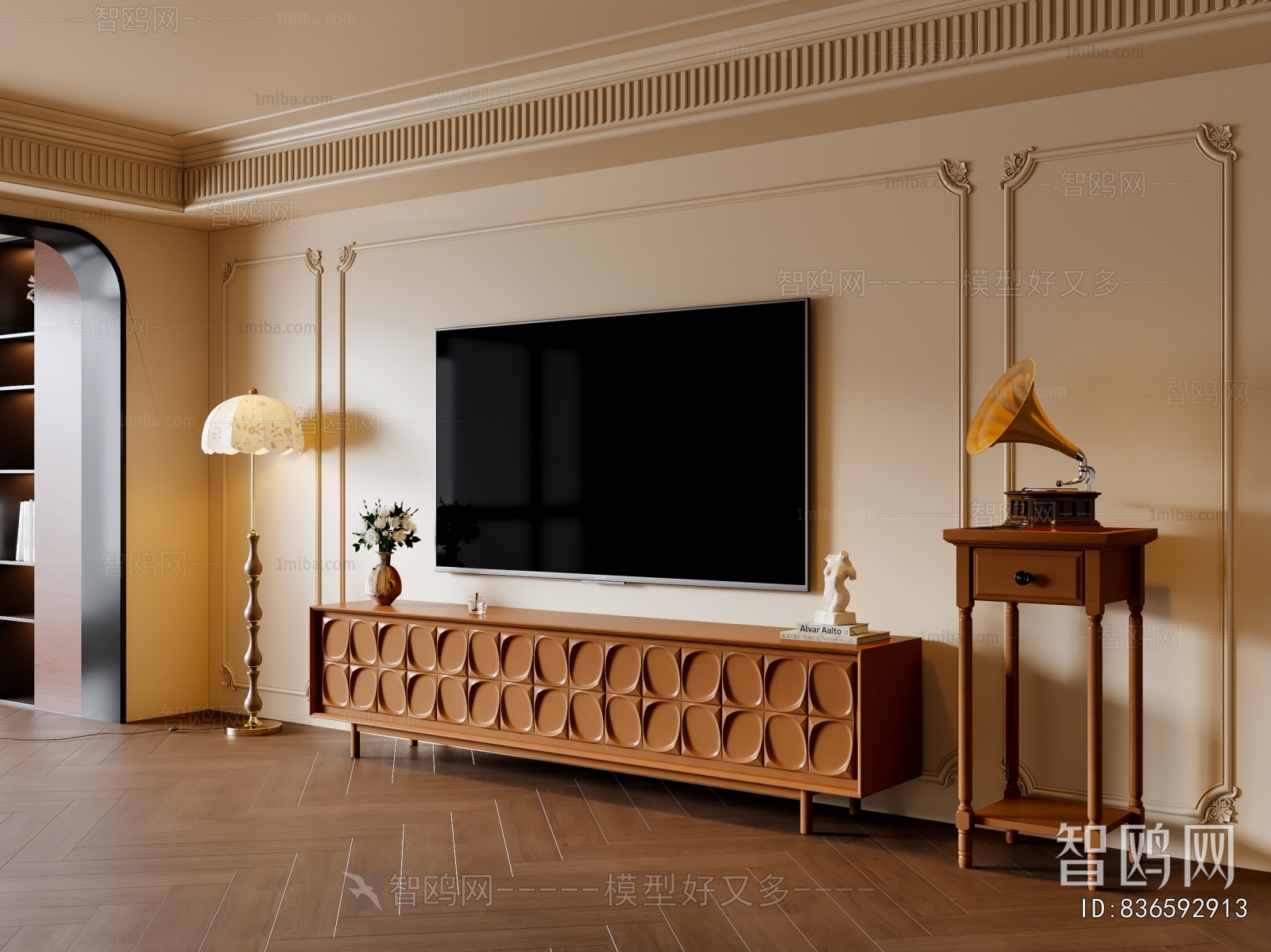 French Style TV Cabinet