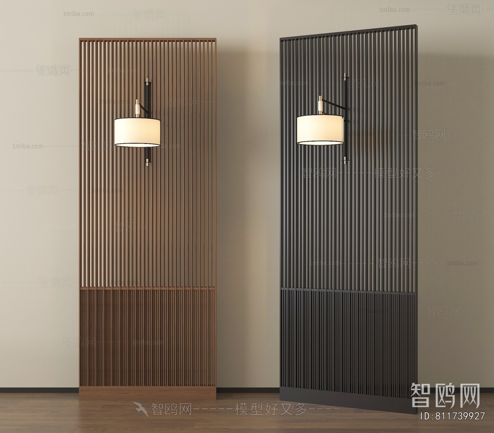 New Chinese Style Wooden Screen Partition