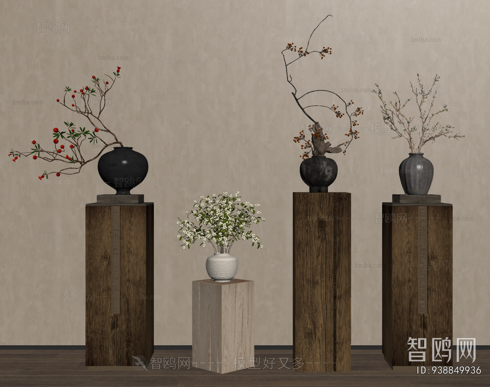 Wabi-sabi Style Dried Branch