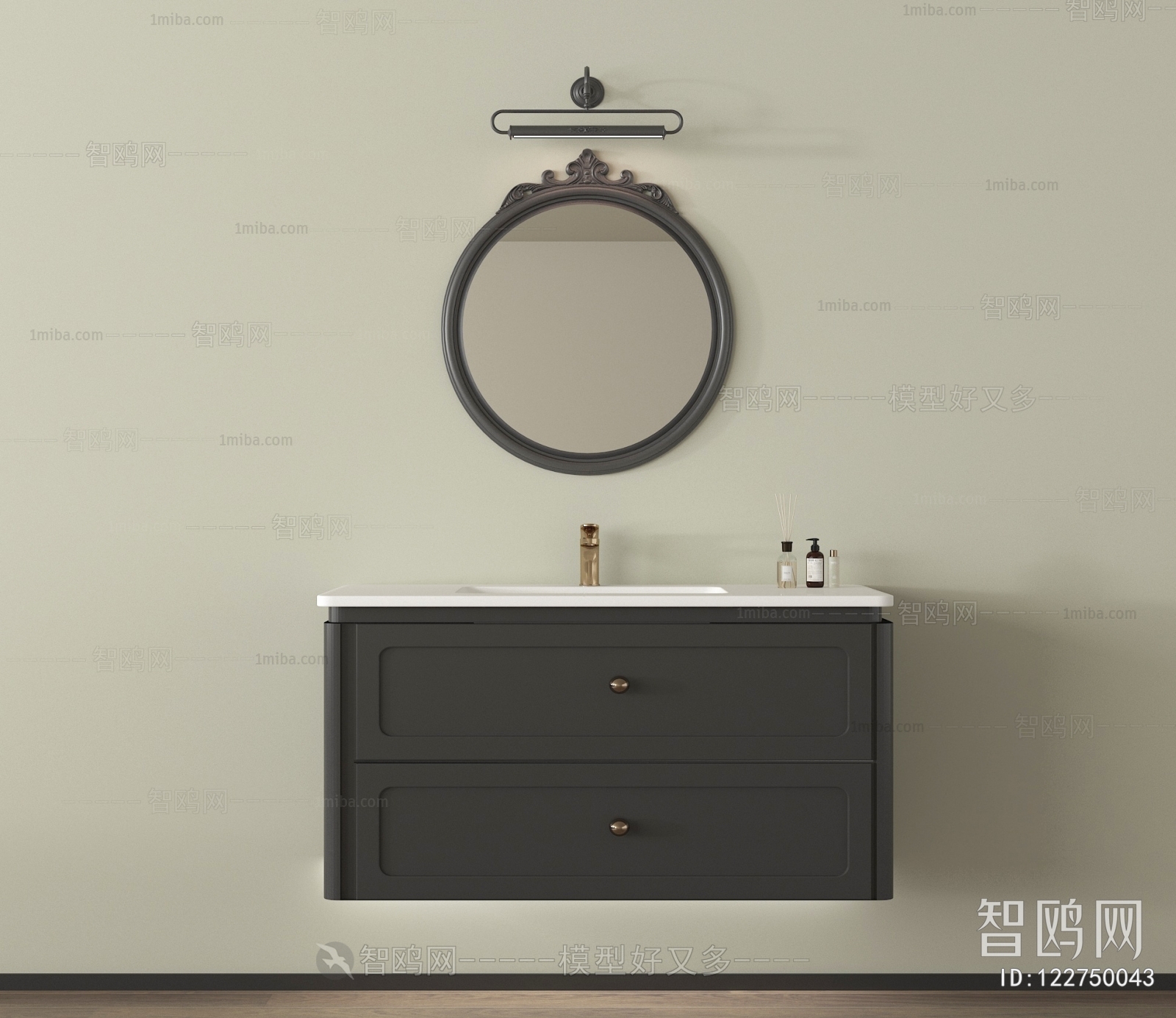 French Style Bathroom Cabinet