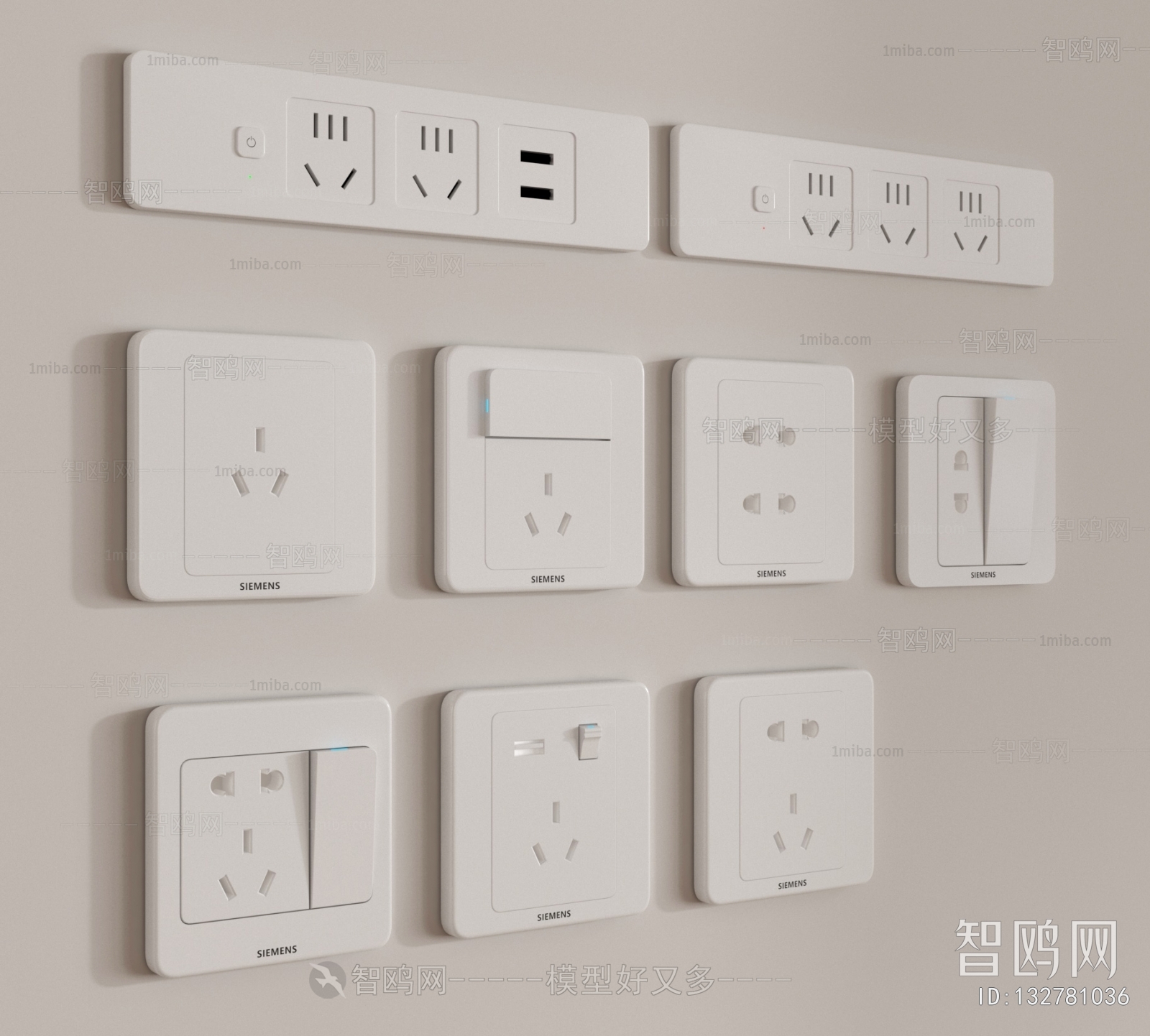 Modern Switch Socket Panel