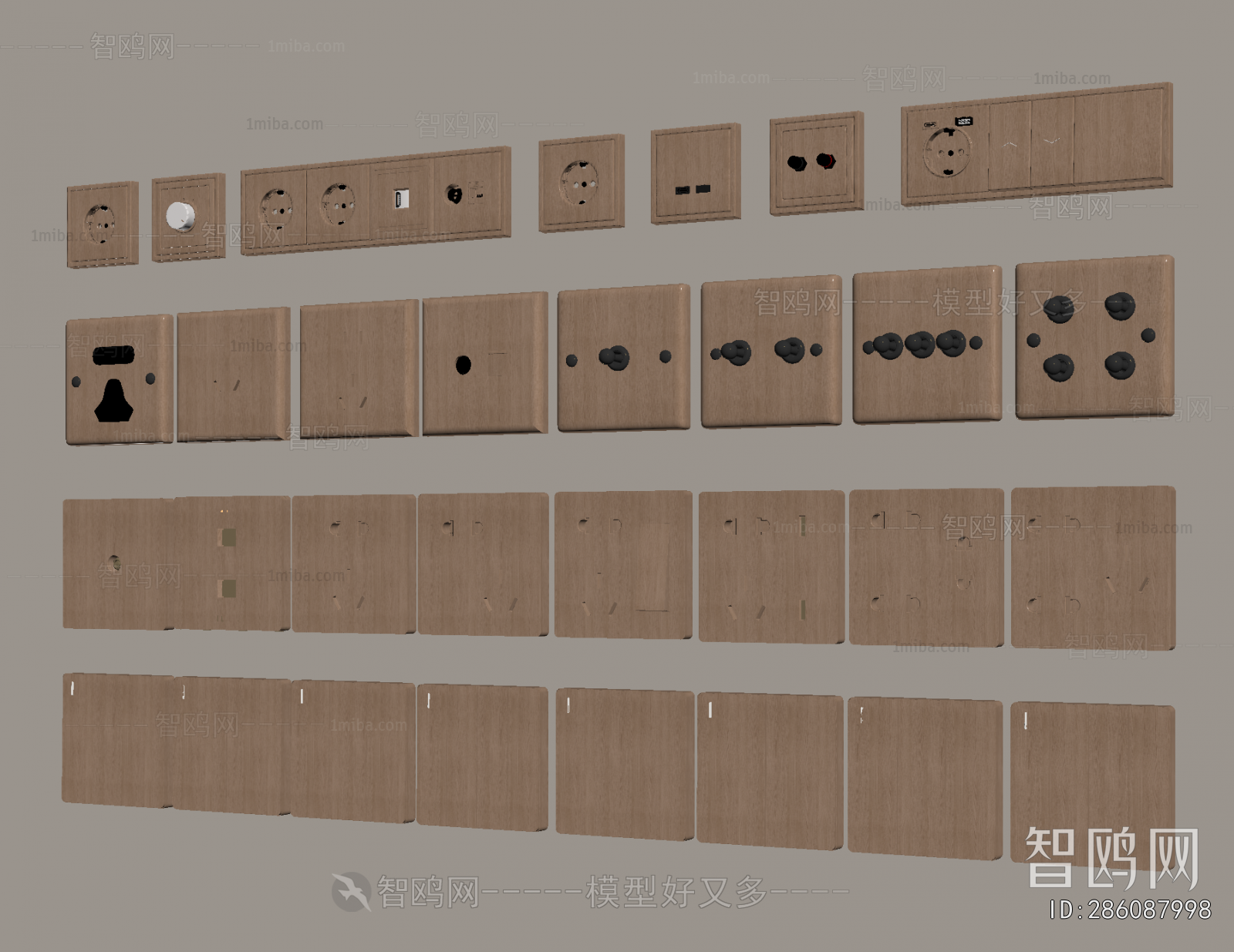 Modern Switch Socket Panel