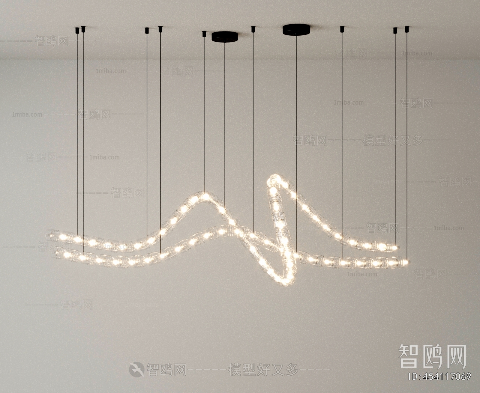 Modern Long Chandelier