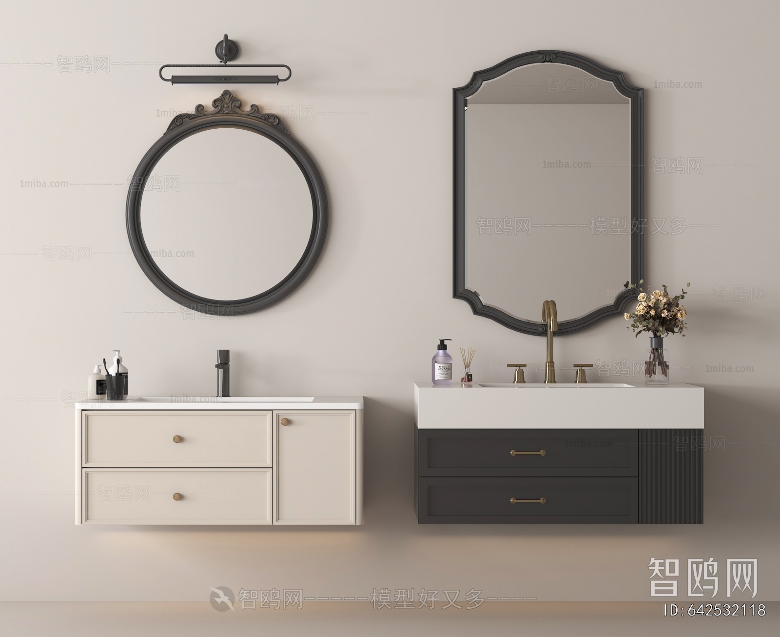 French Style Bathroom Cabinet