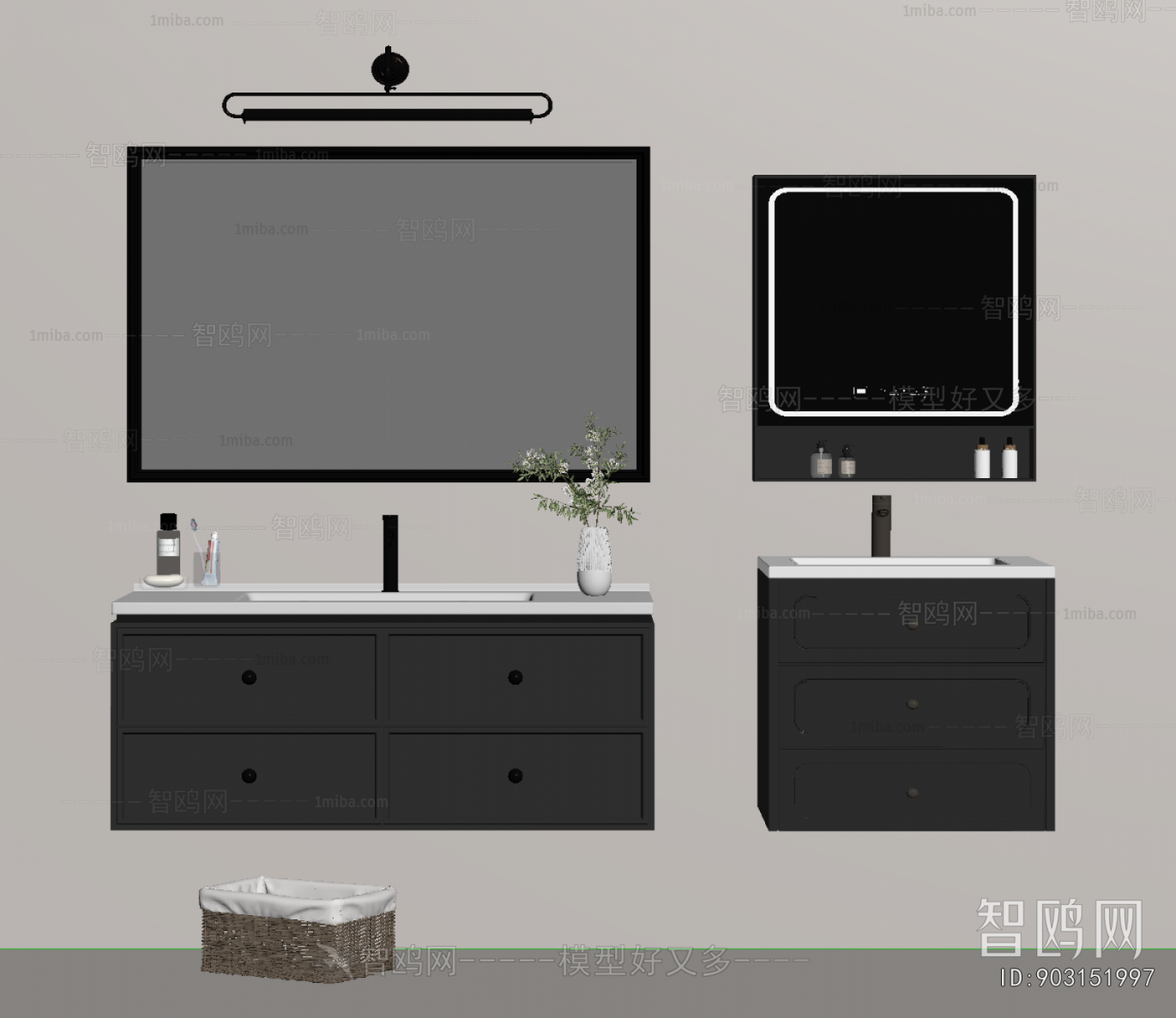 French Style Bathroom Cabinet