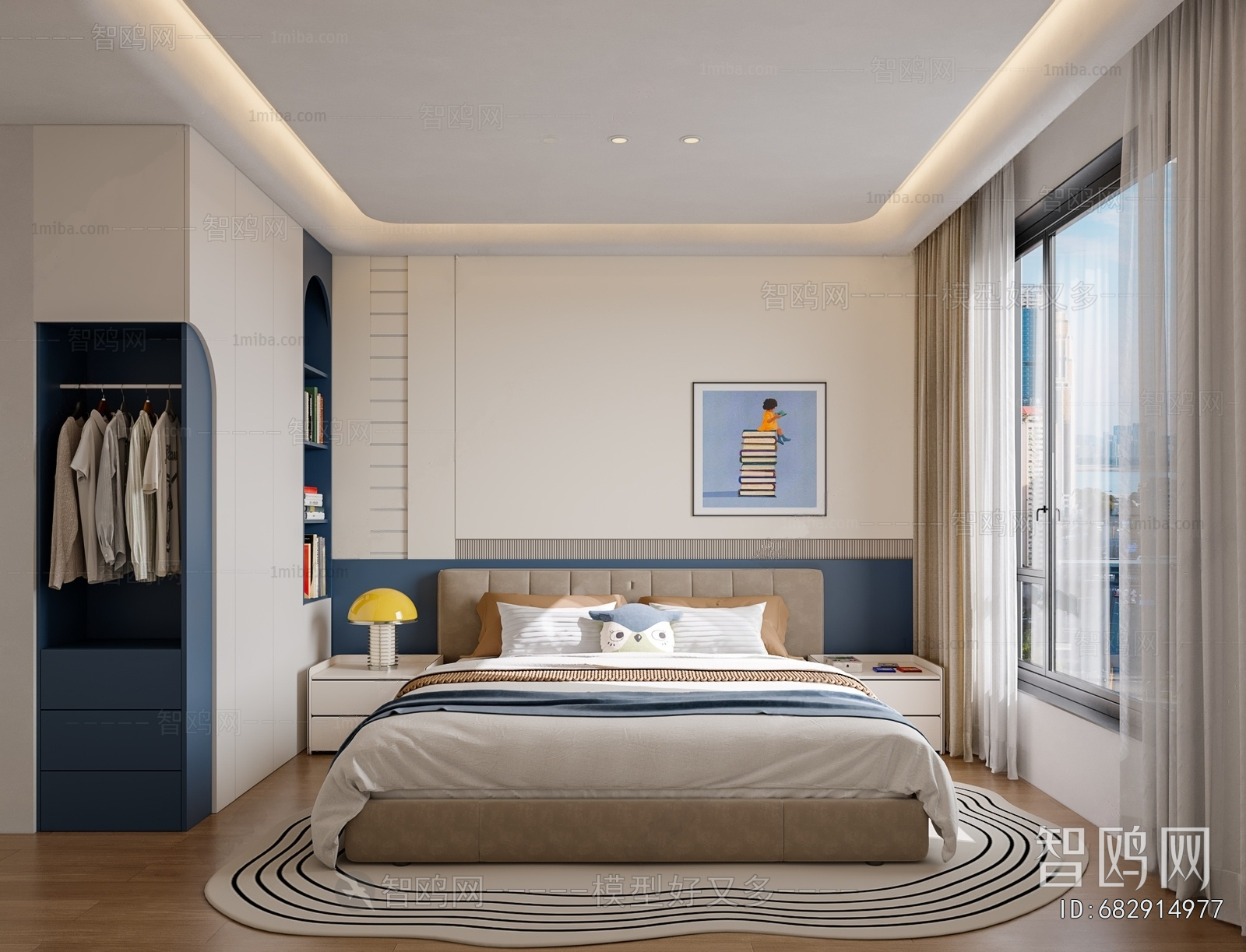 Modern Boy's Room And Son's Room