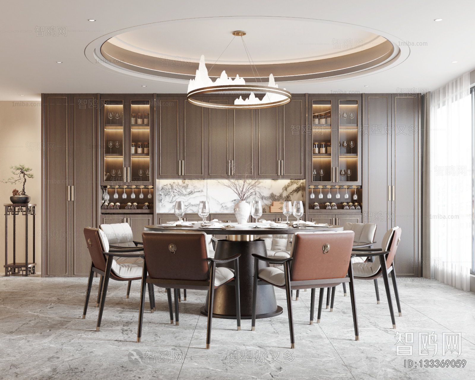 New Chinese Style Dining Room