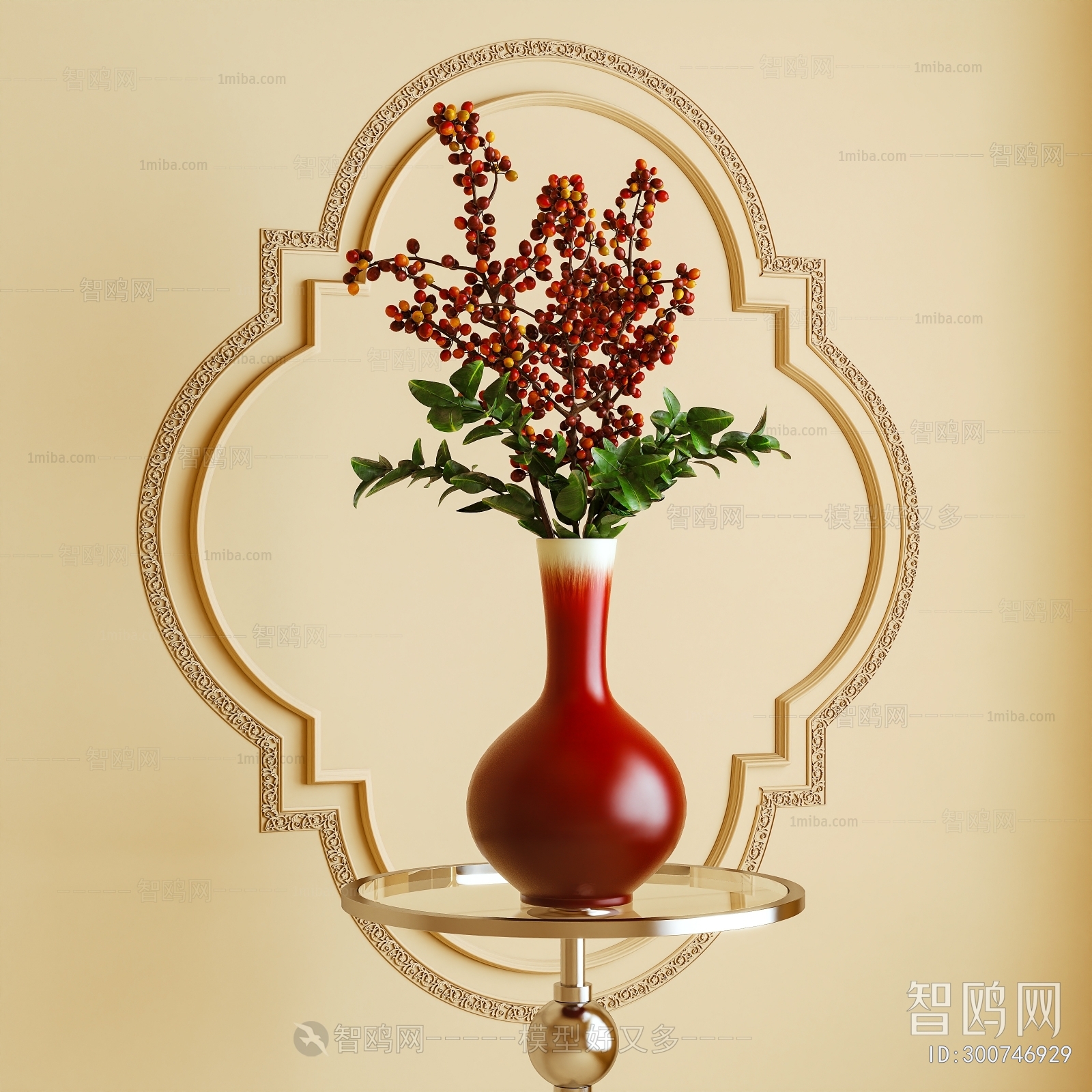 New Chinese Style Flower Arrangement