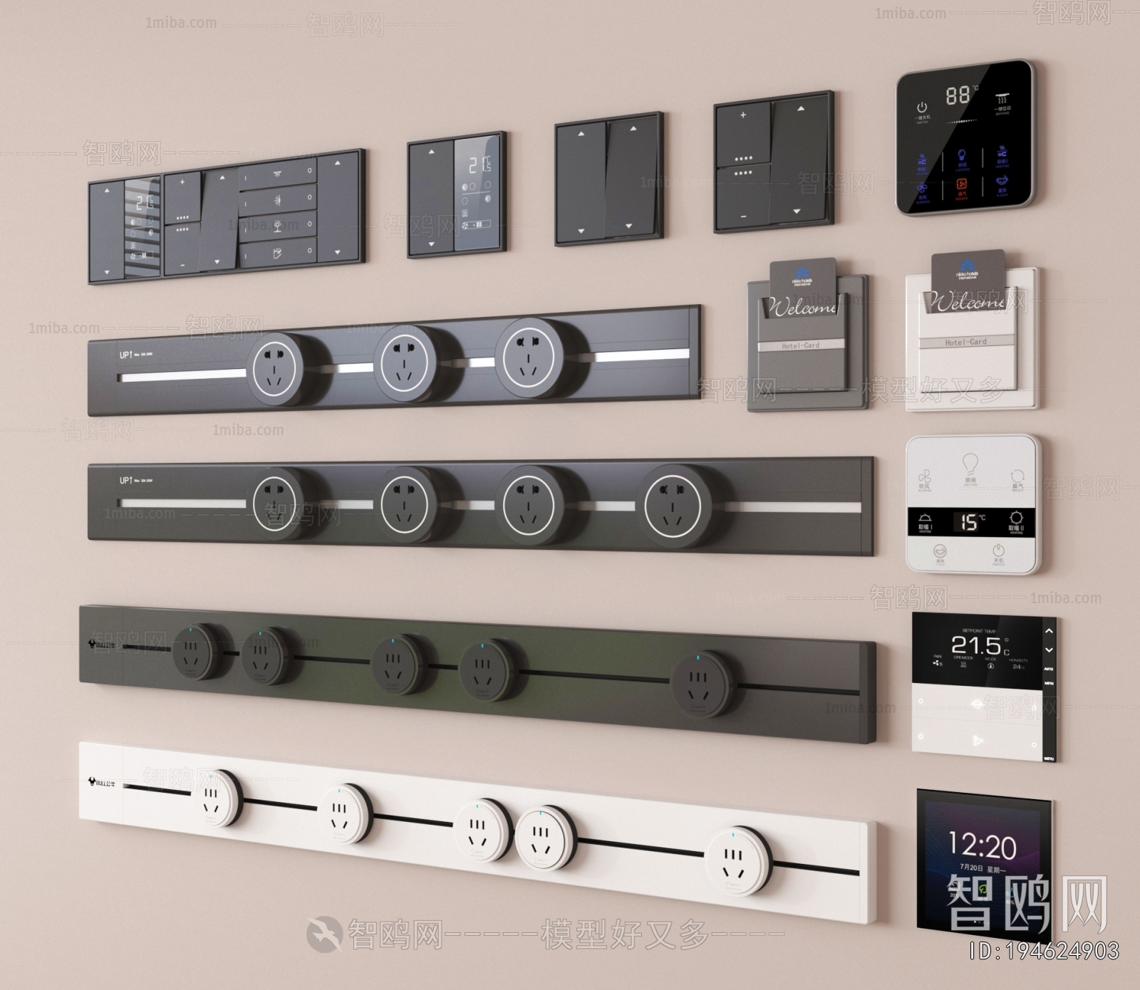 Modern Switch Socket Panel