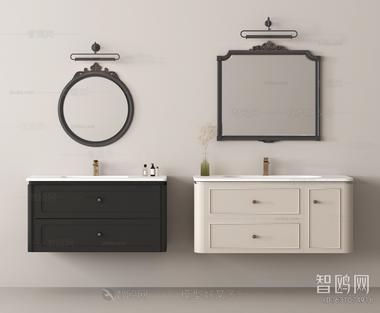 French Style Bathroom Cabinet