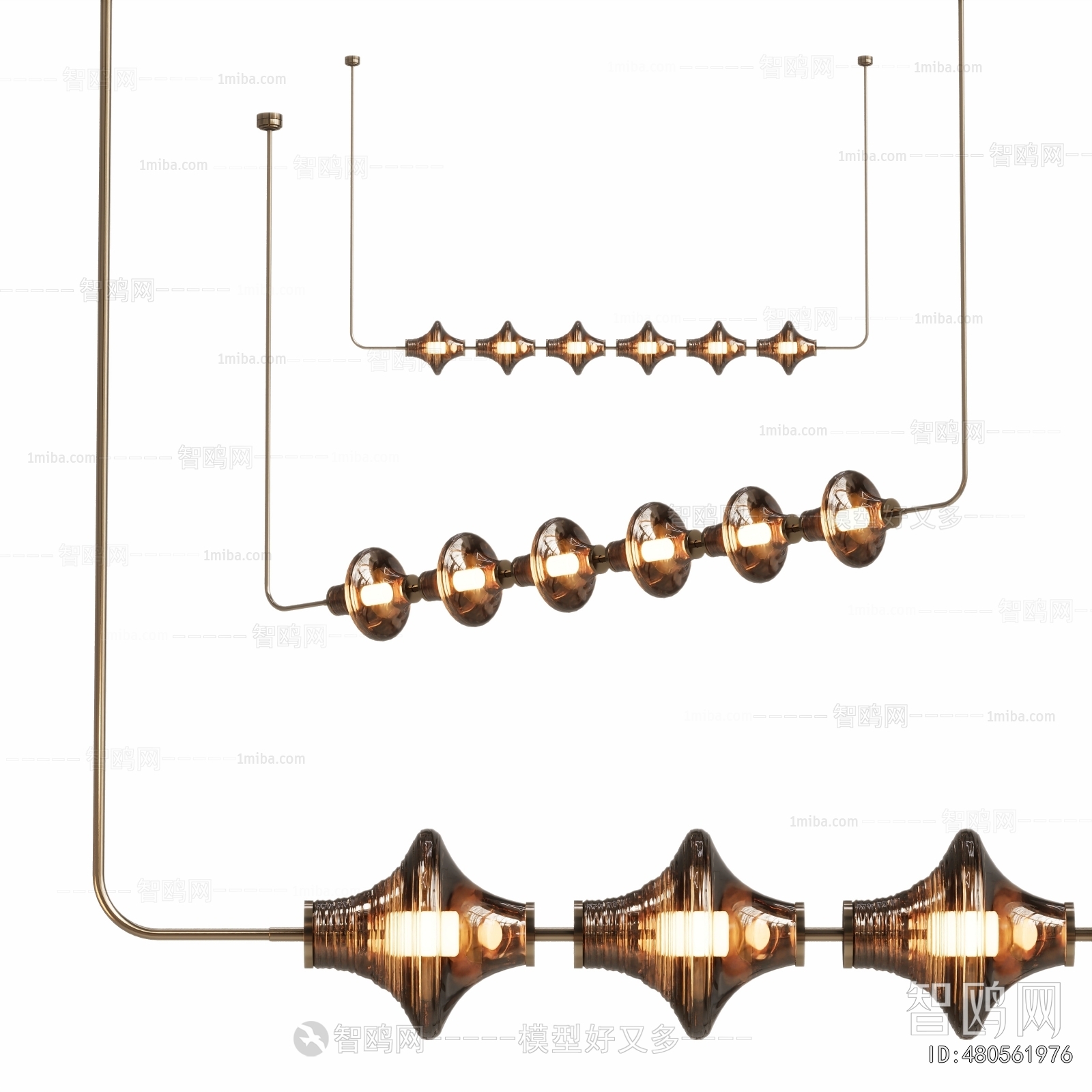 Modern Long Chandelier