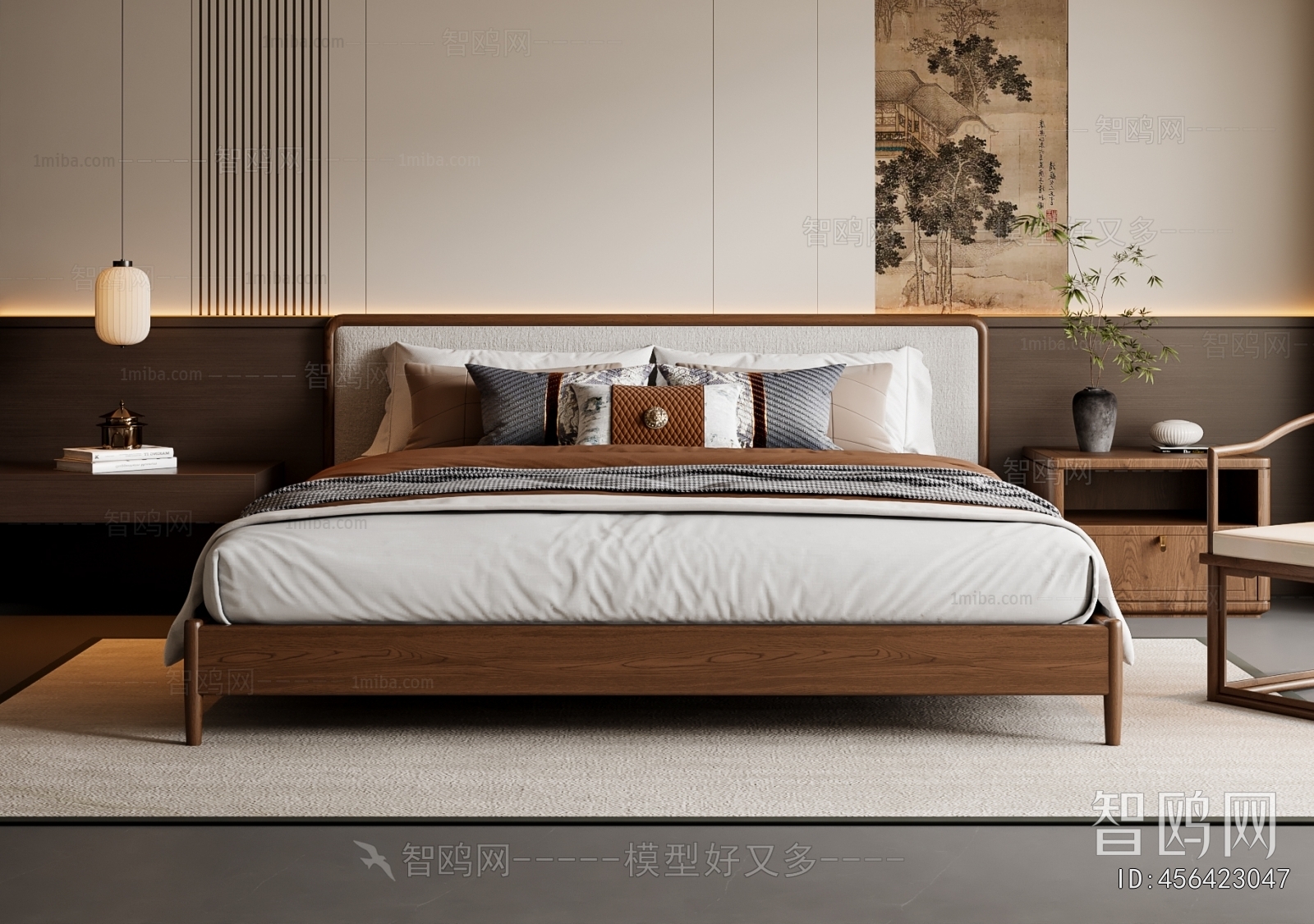 New Chinese Style Bedroom