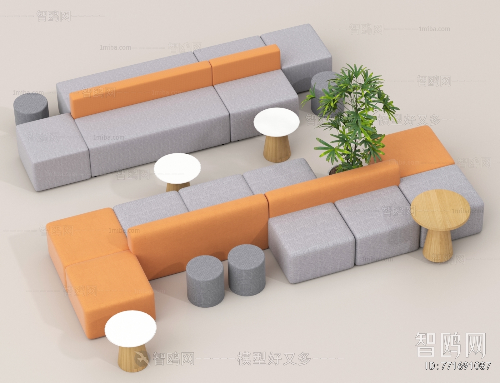 Modern Card Seat Sofa