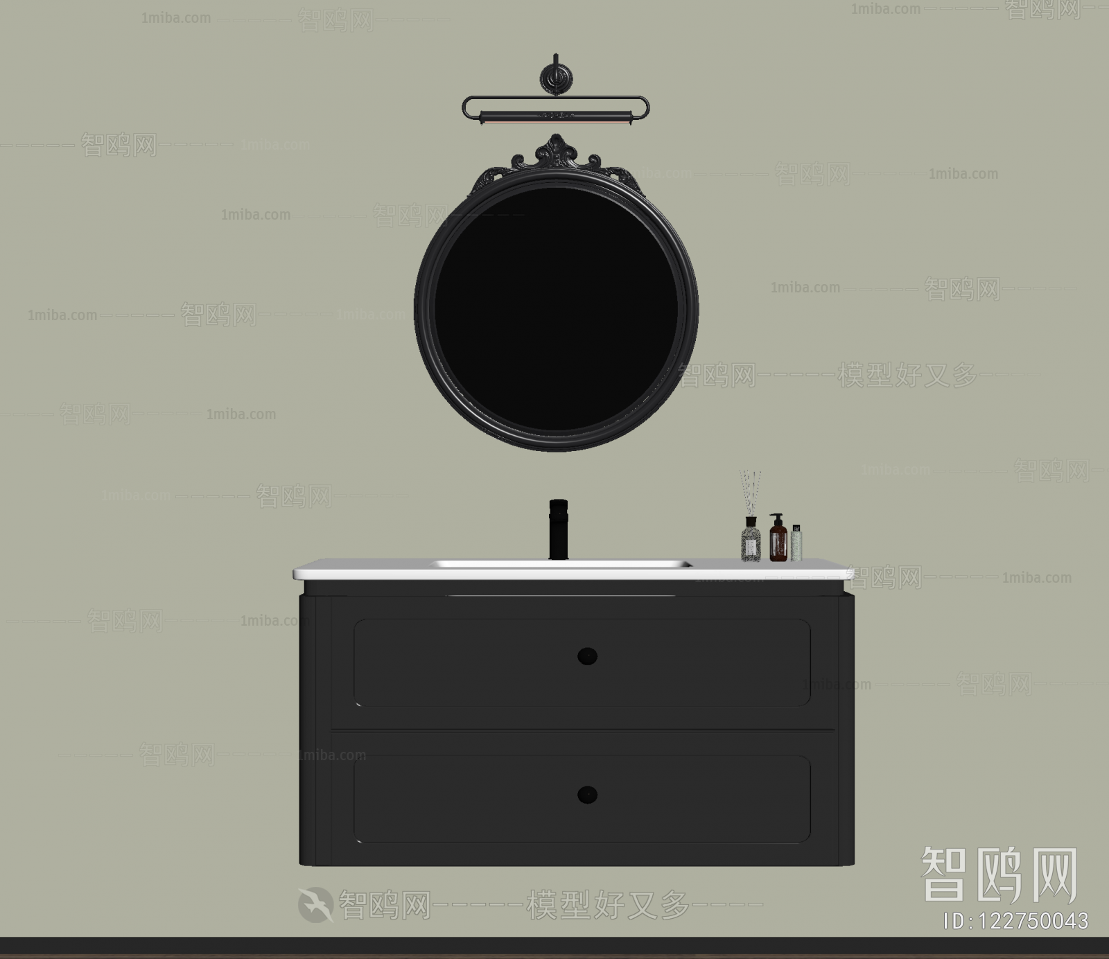 French Style Bathroom Cabinet