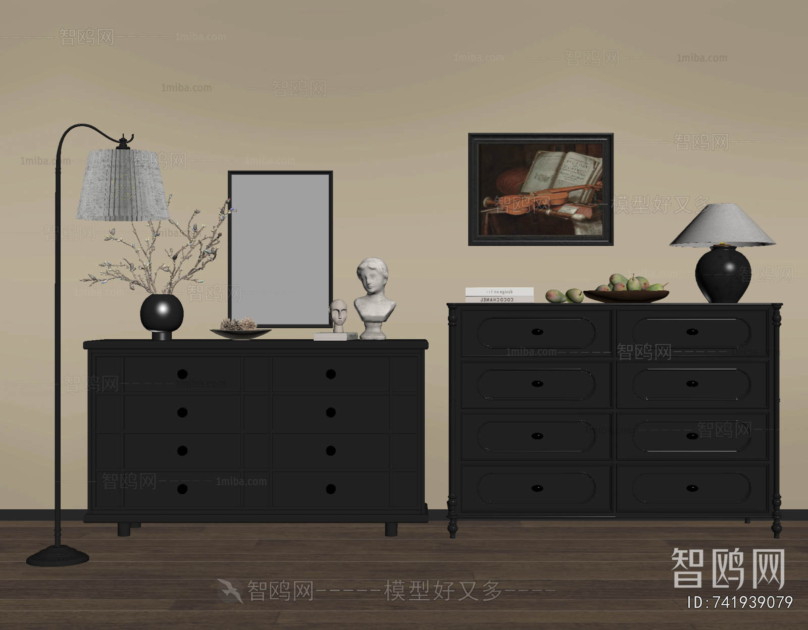 French Style Entrance Cabinet