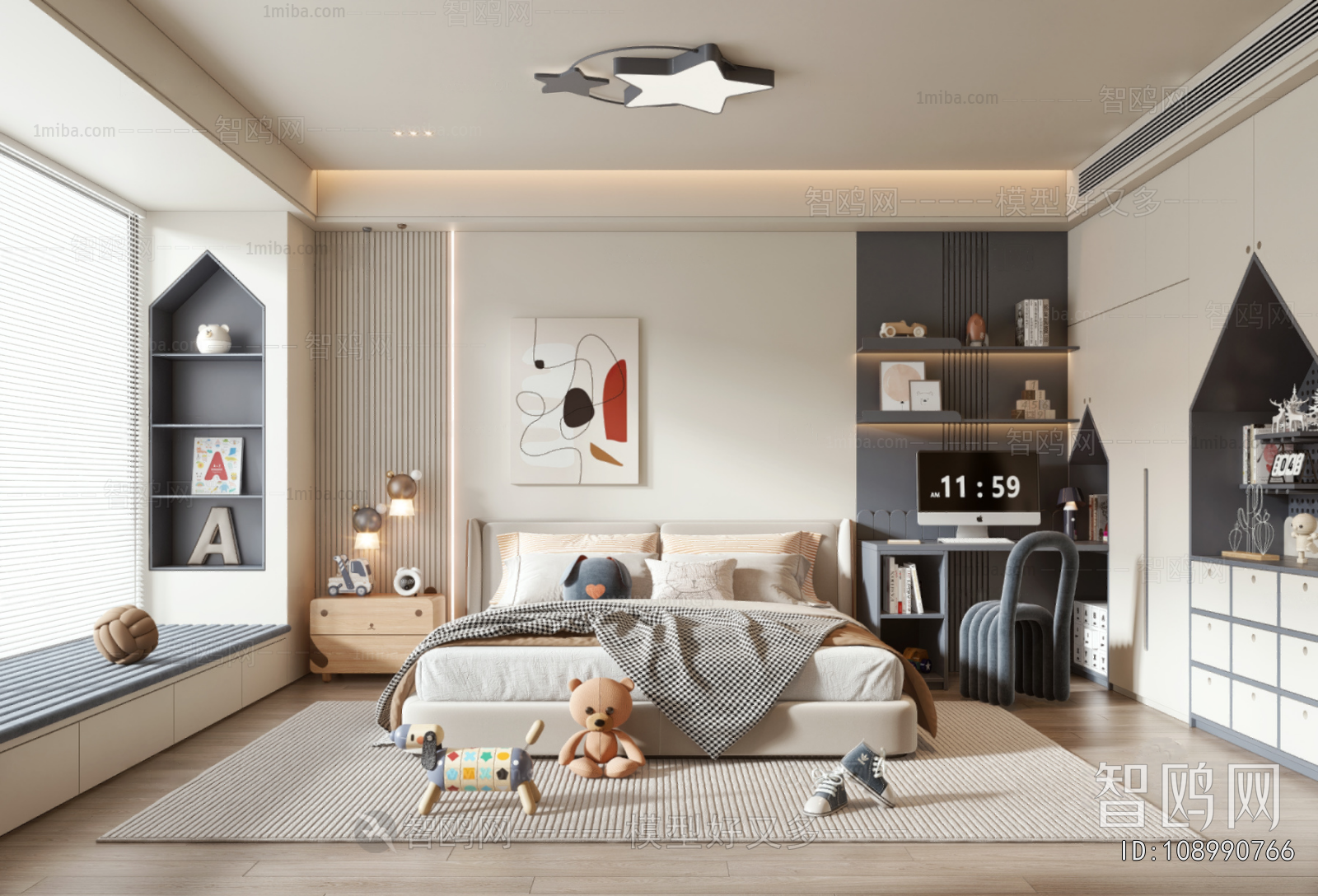 Modern Boy's Room And Son's Room