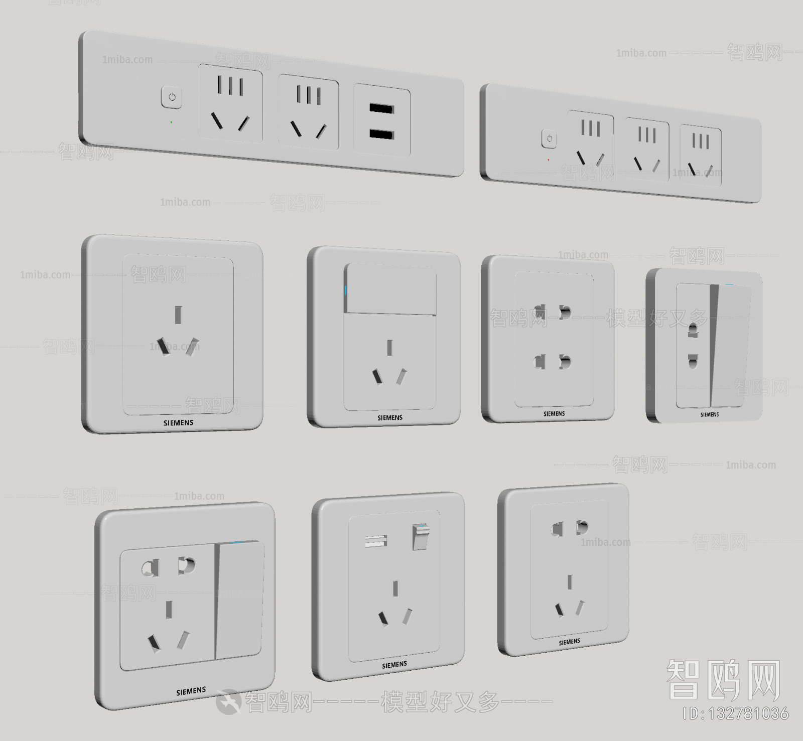 Modern Switch Socket Panel