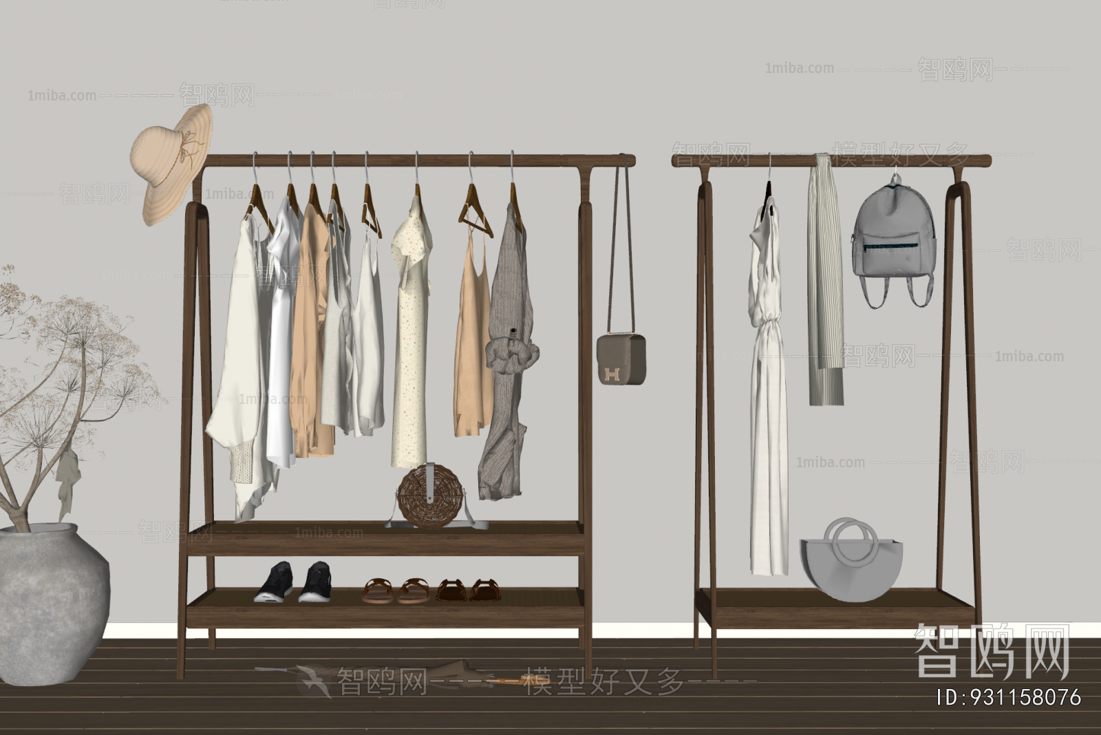 Wabi-sabi Style Coat Hanger