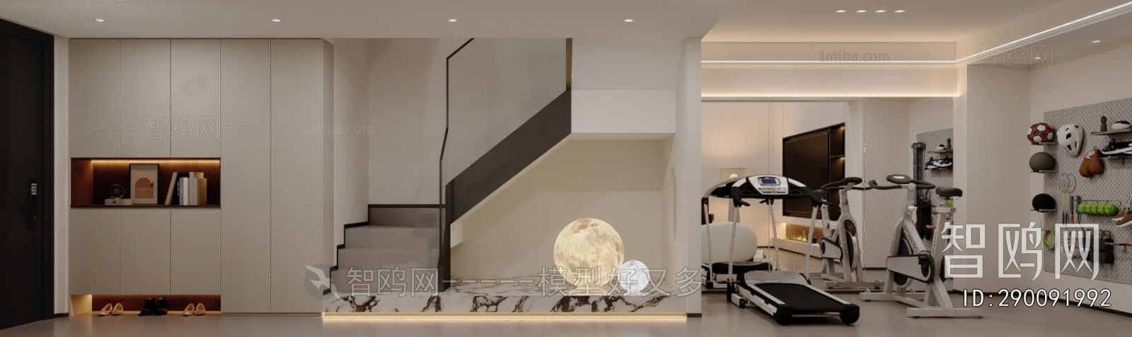 Modern Home Fitness Room