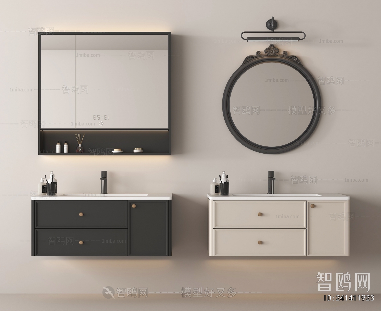 French Style Bathroom Cabinet