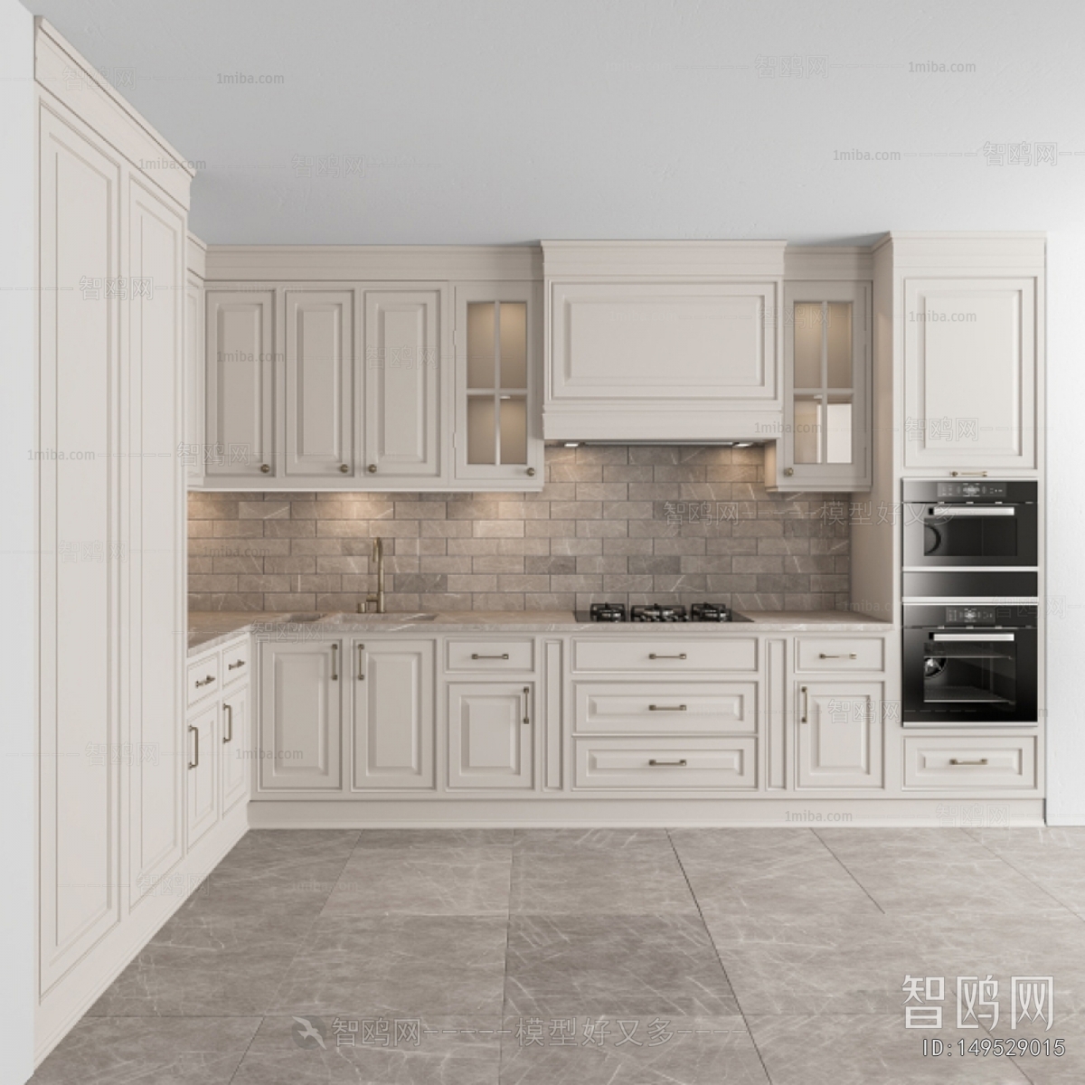 Simple European Style Kitchen Cabinet