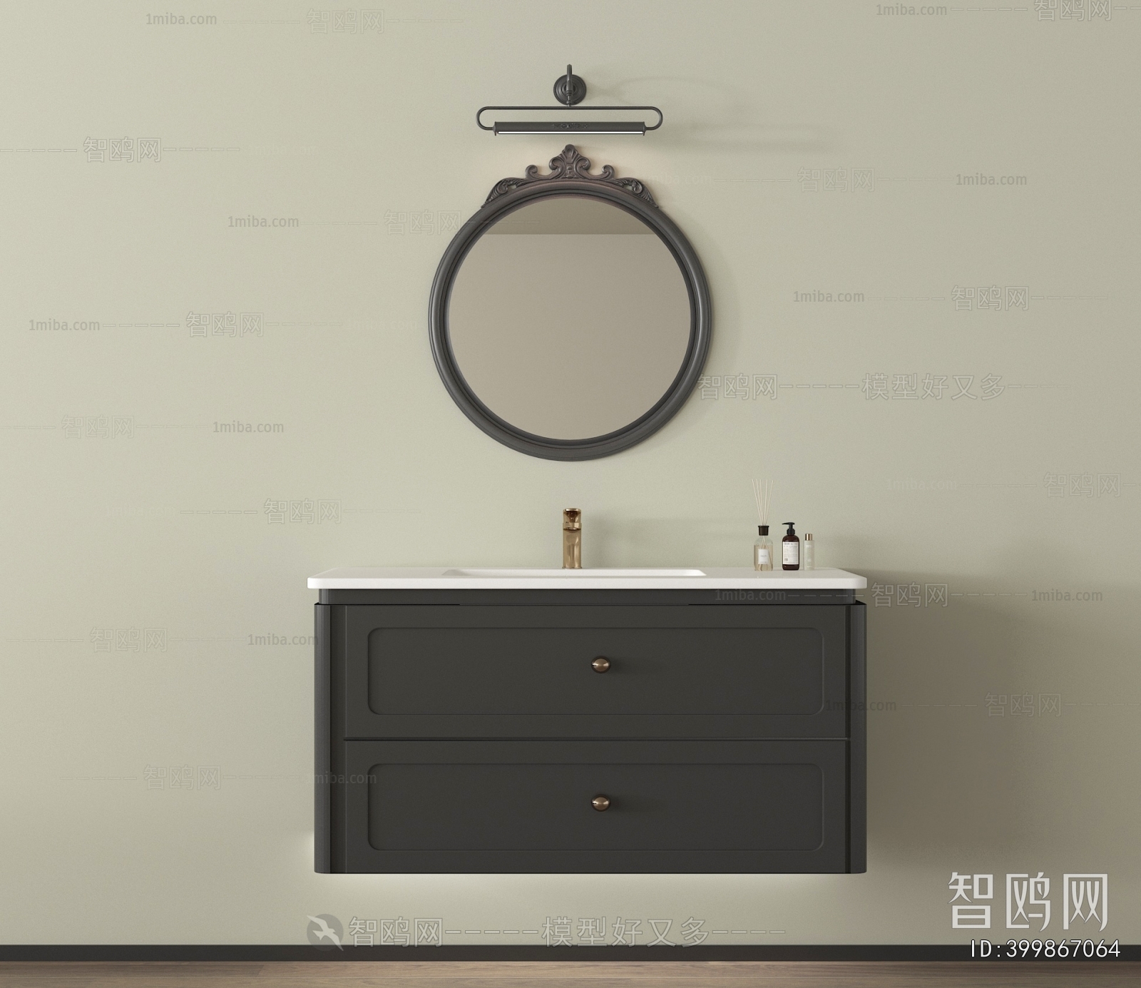 French Style Bathroom Cabinet