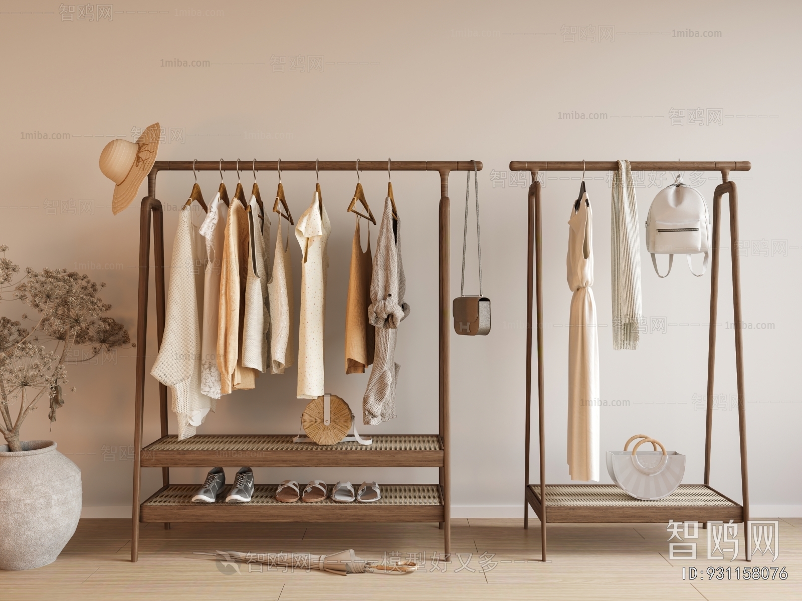 Wabi-sabi Style Coat Hanger