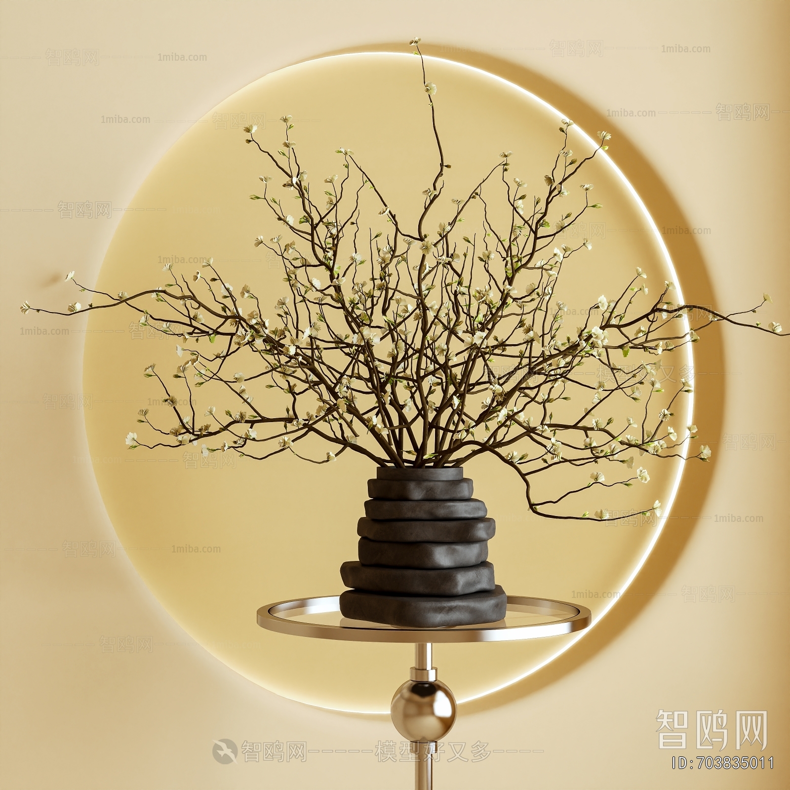 Wabi-sabi Style Dried Branch