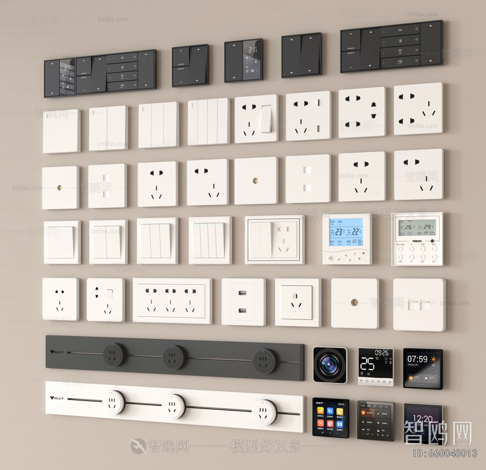 Modern Switch Socket Panel