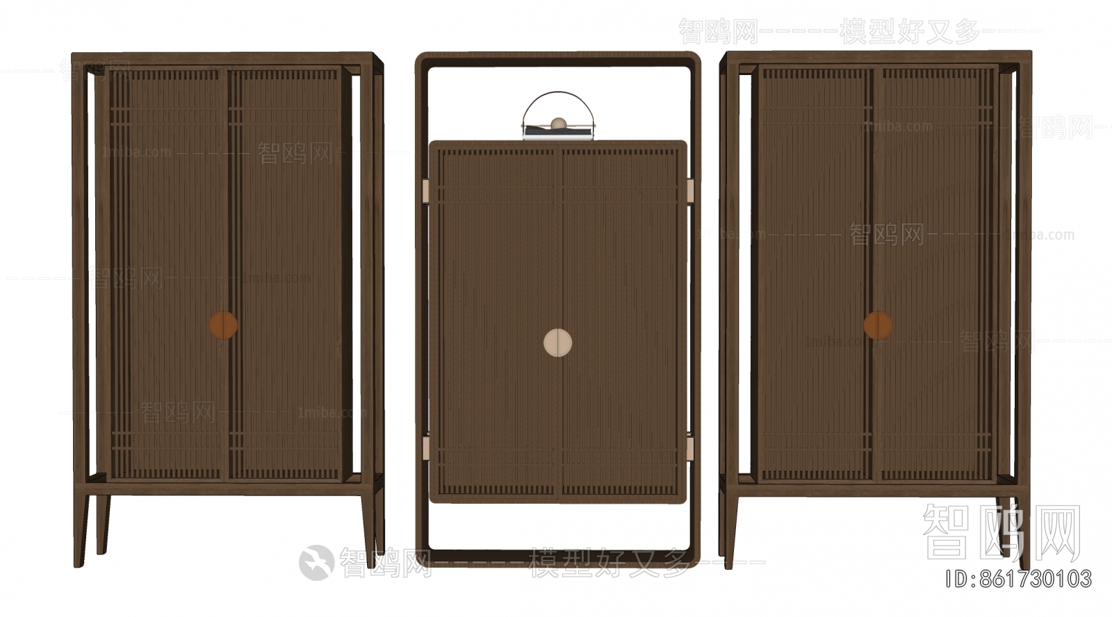 New Chinese Style Decorative Cabinet