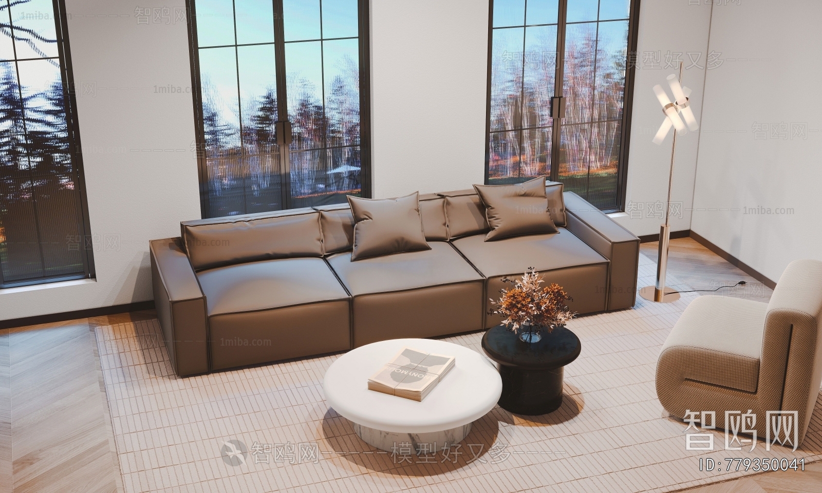 Modern Three-seat Sofa