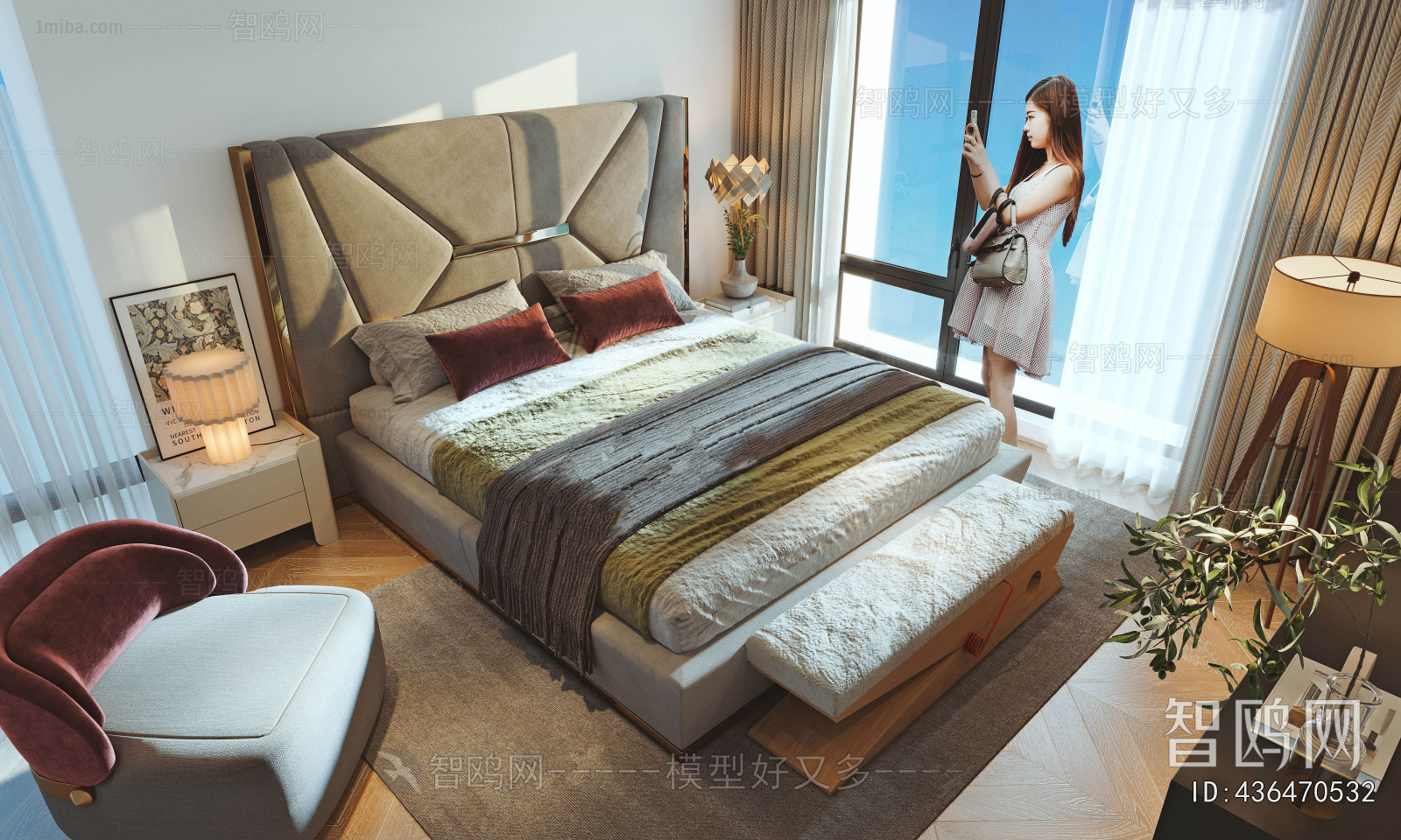 Modern Double Bed