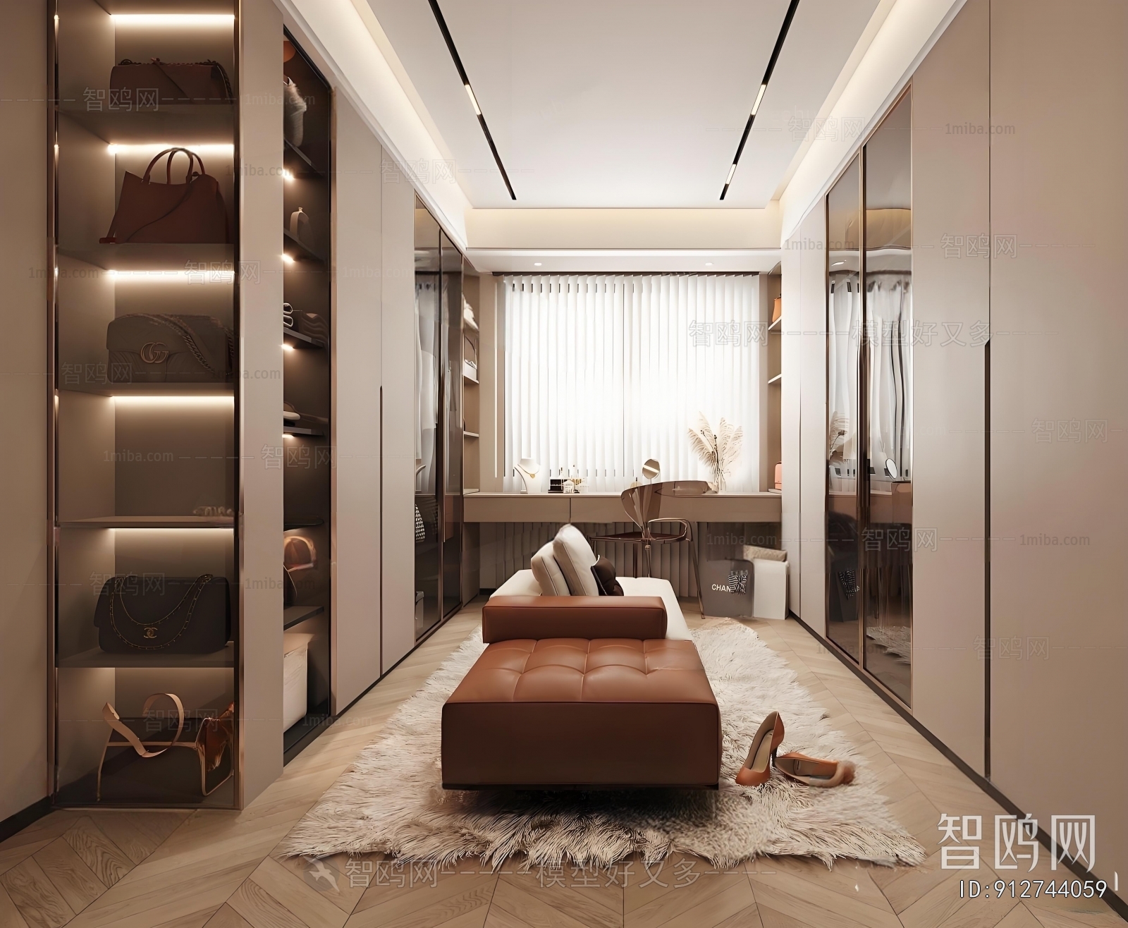 Modern Clothes Storage Area