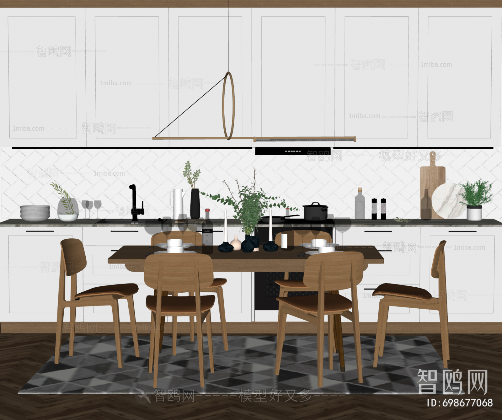 Nordic Style Dining Table And Chairs