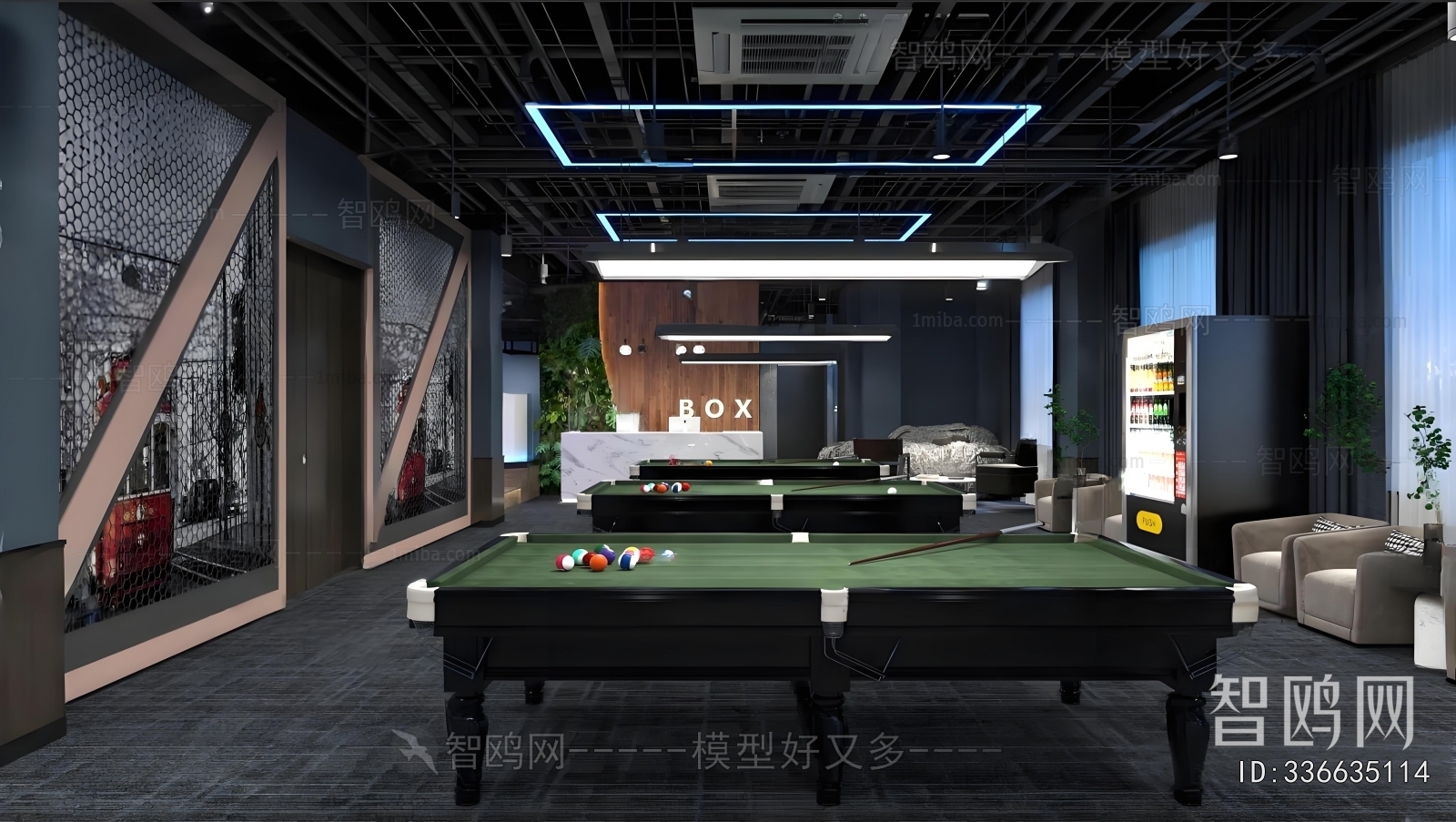Modern Billiard Room