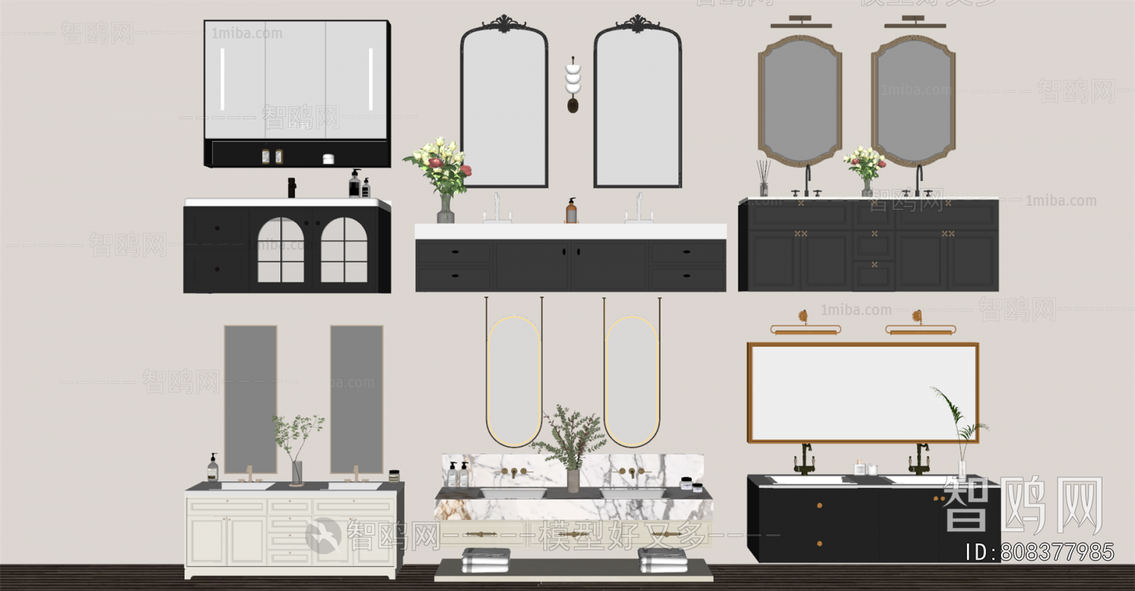 French Style Bathroom Cabinet