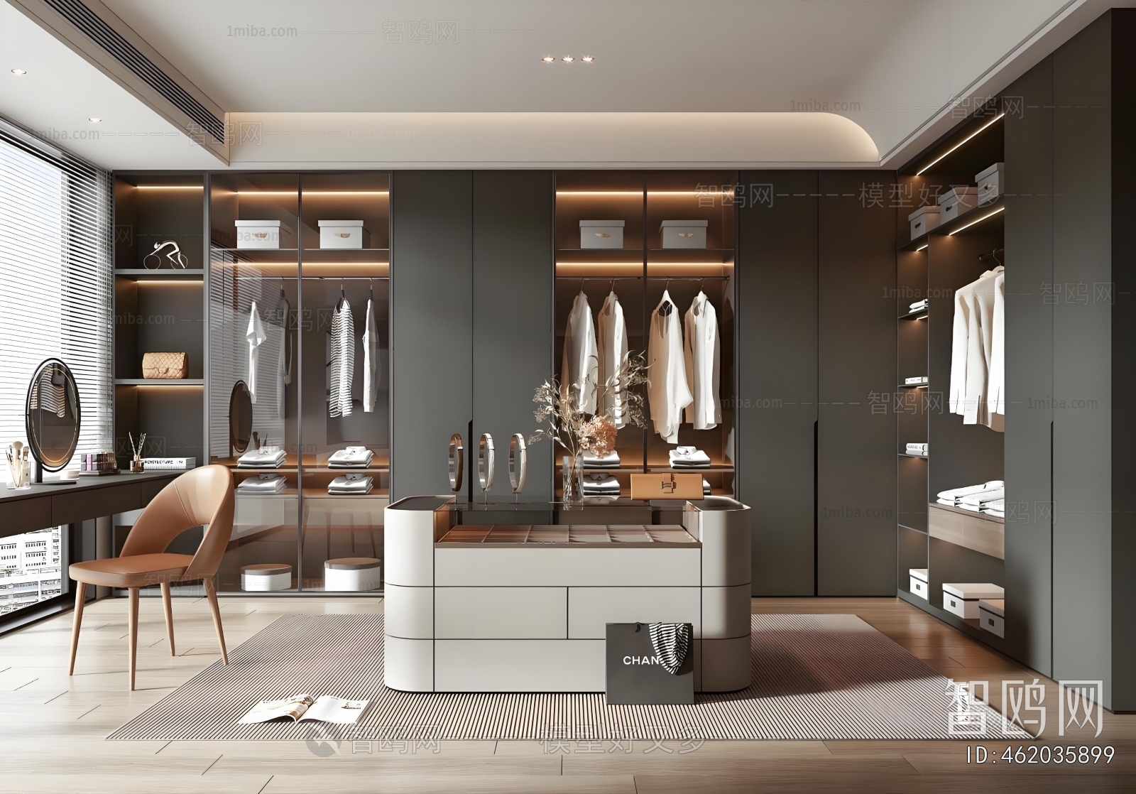 Modern Clothes Storage Area