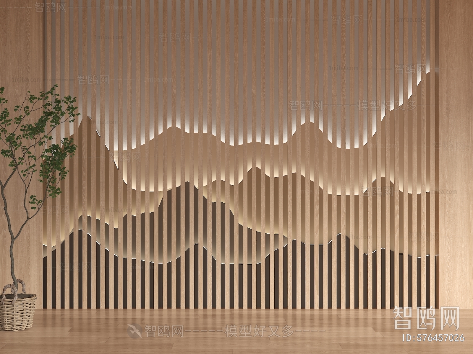 New Chinese Style TV Wall