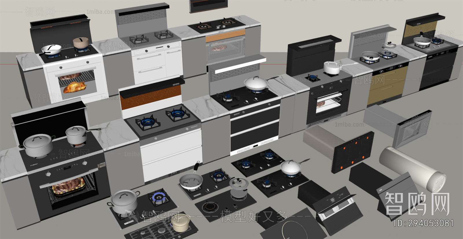 Modern Kitchen Electric Gas Range