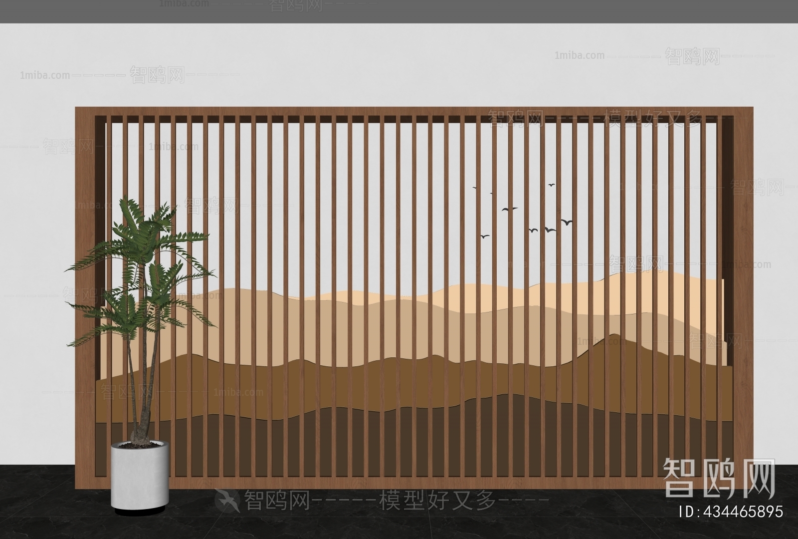 New Chinese Style TV Wall