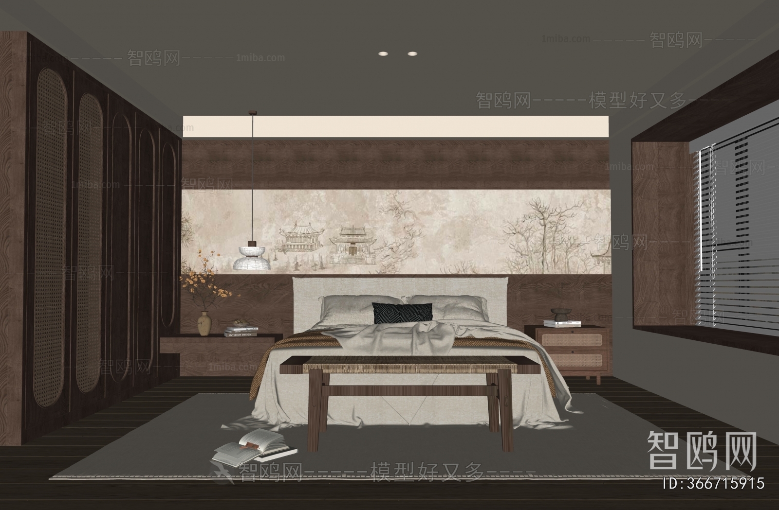 Wabi-sabi Style Bedroom