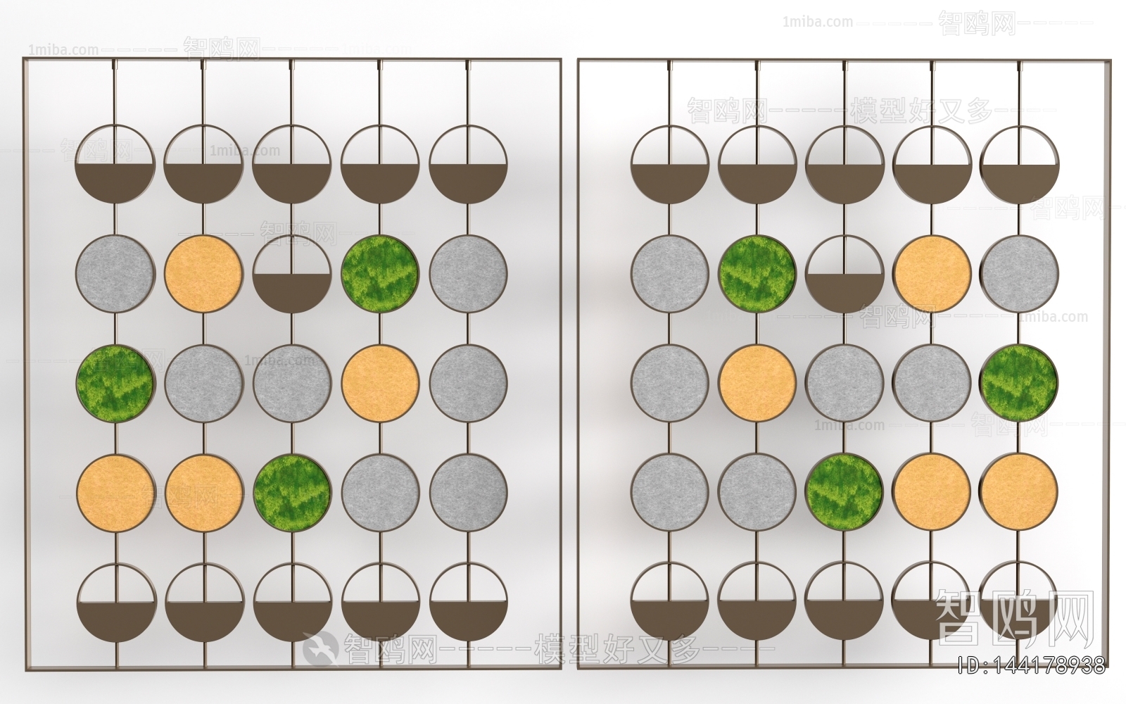 New Chinese Style Metal Screen Partition