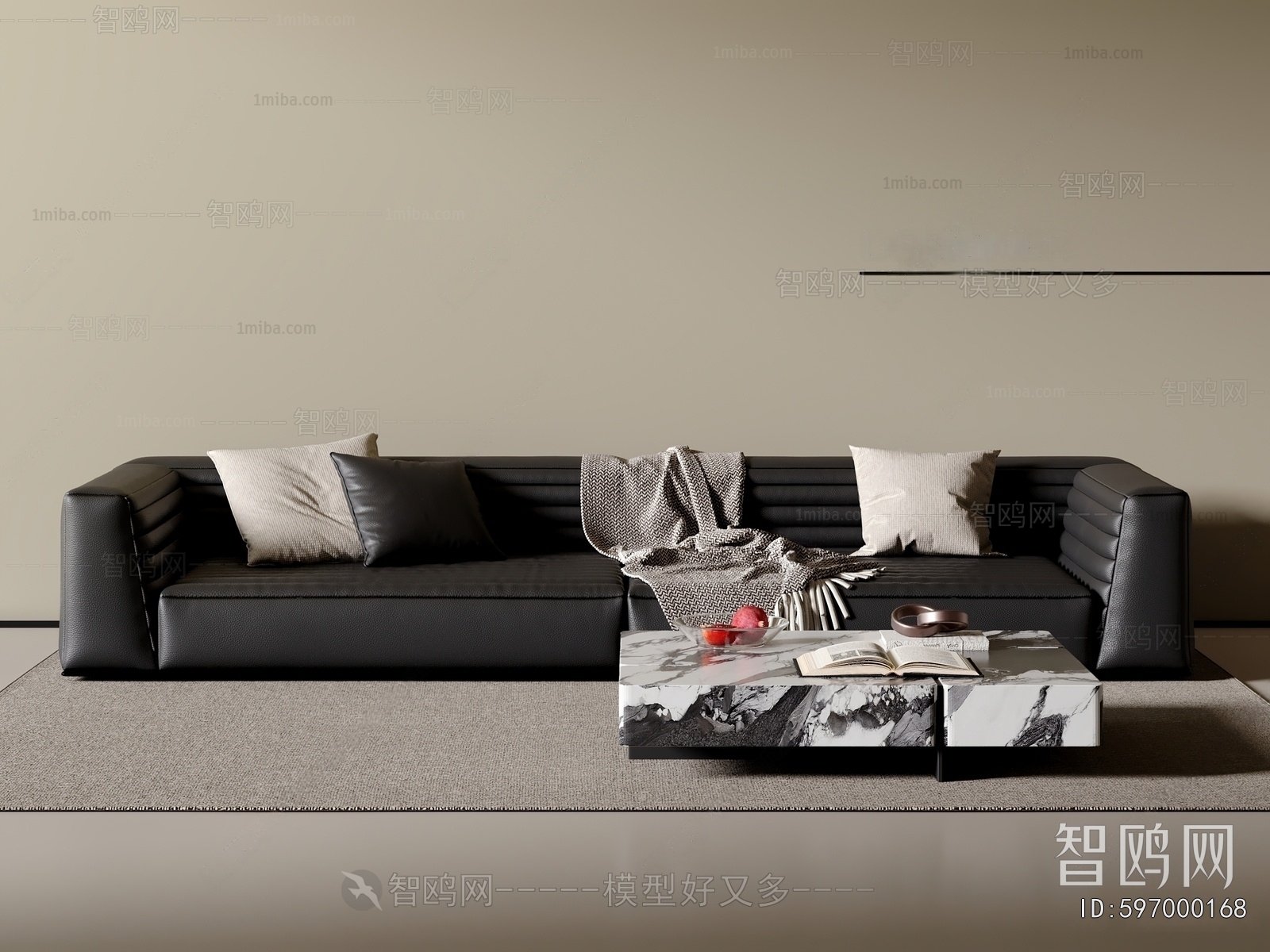 Modern Multi Person Sofa