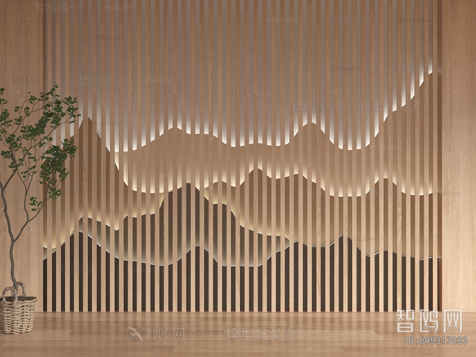 New Chinese Style TV Wall